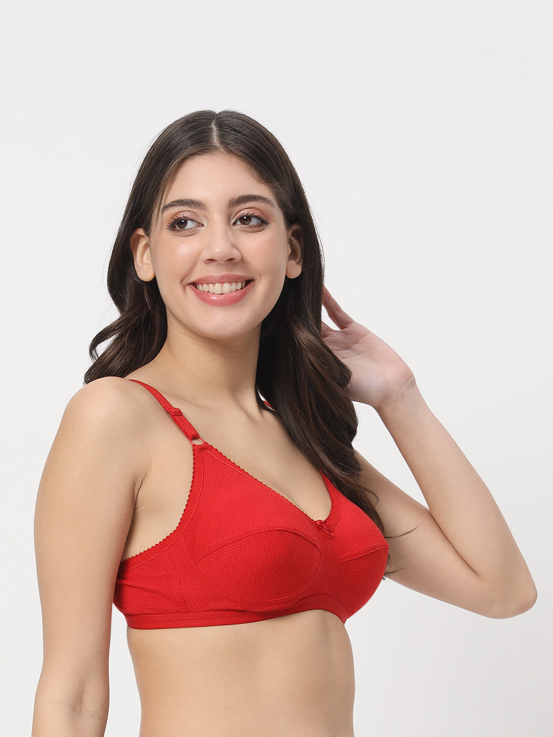 Elegant Everyday Comfort Cotton Bra – Soft Support & Seamless Fit(POPCORN)
