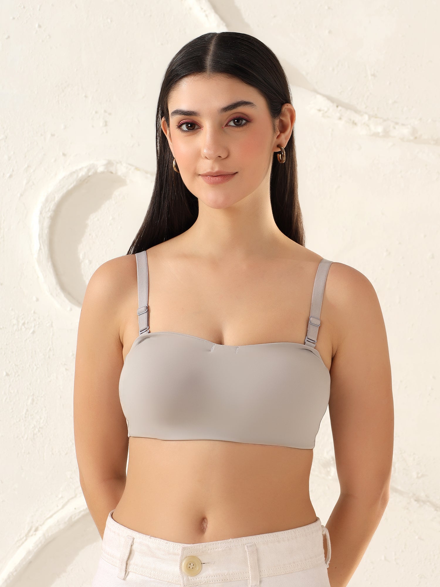 Effectinn Women’s Poly Lycra Tube Bra – Non-Padded | Strapless Comfort Fit