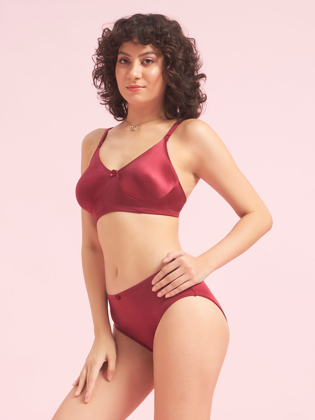 Effectinn Women’s Non-Padded Seamless Lingerie Set – Soft Comfort Bra & Panty Set
