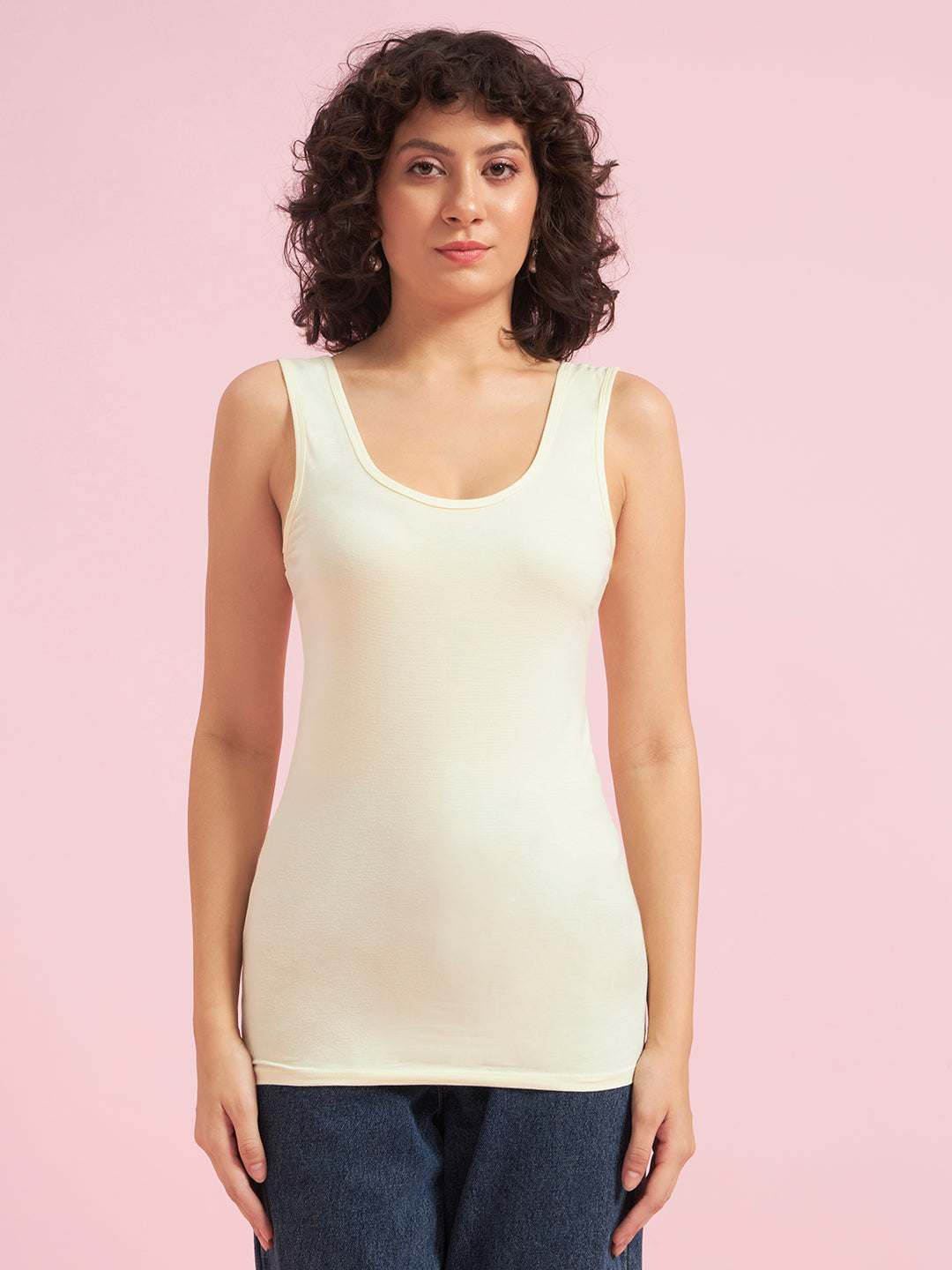 Effectinn Lingerie Women’s Sleeveless Camisole Tank Top | Soft Stretch Innerwear(TANK TOP)