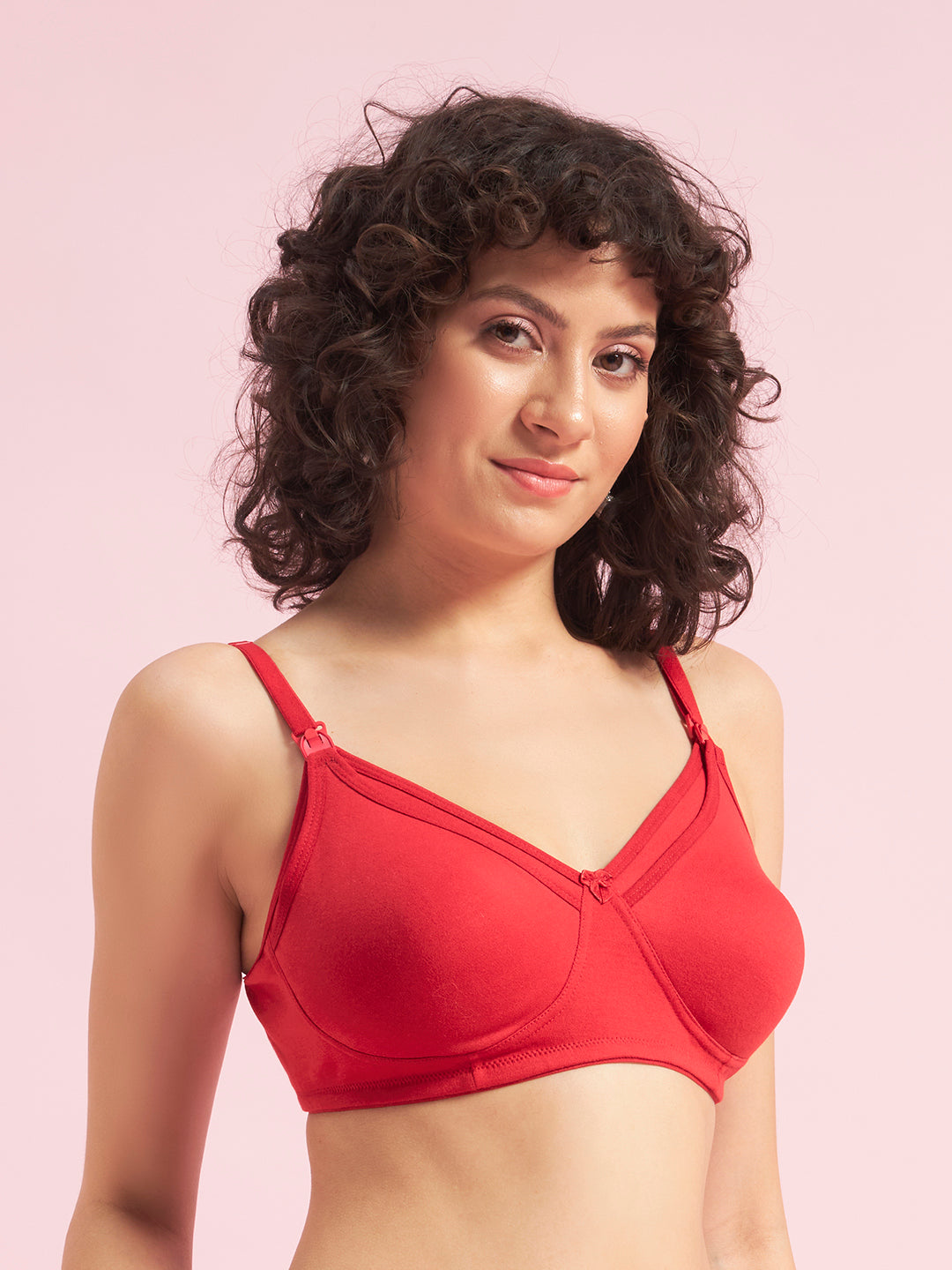 Effectinn Women’s Non-Padded Feeding Bra – Non-Wired Soft Cotton Maternity Nursing Bra