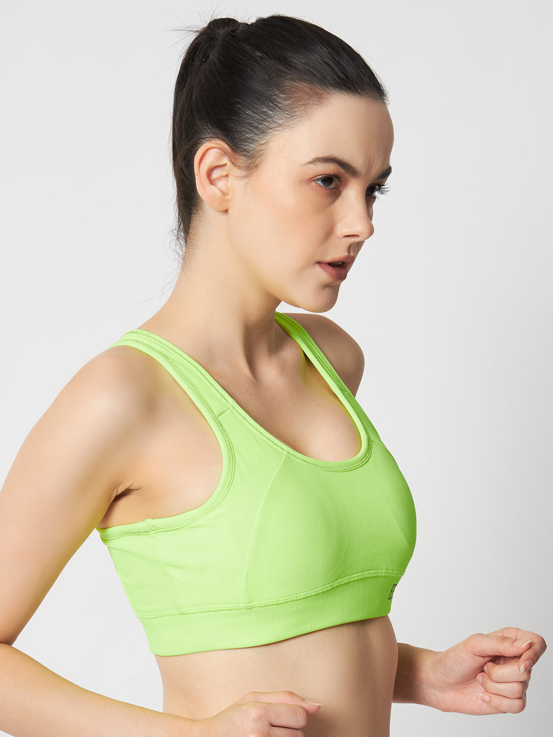 FlexFit Padded Solid Sports Bra 1277(L.GREEN)