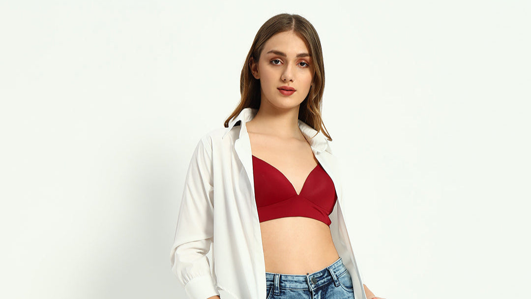 Woman Bralette Padded Bra With Double Hook