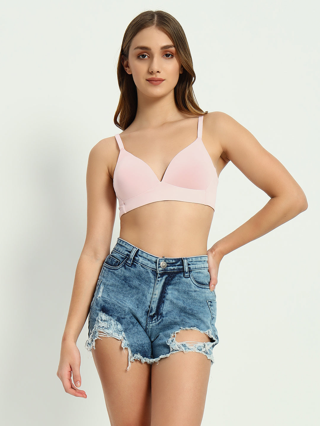 Woman Bralette Padded Bra With Double Hook