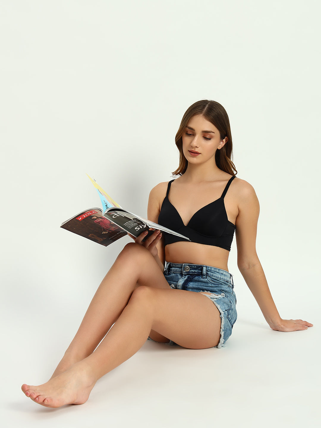 Woman Bralette Padded Bra With Double Hook