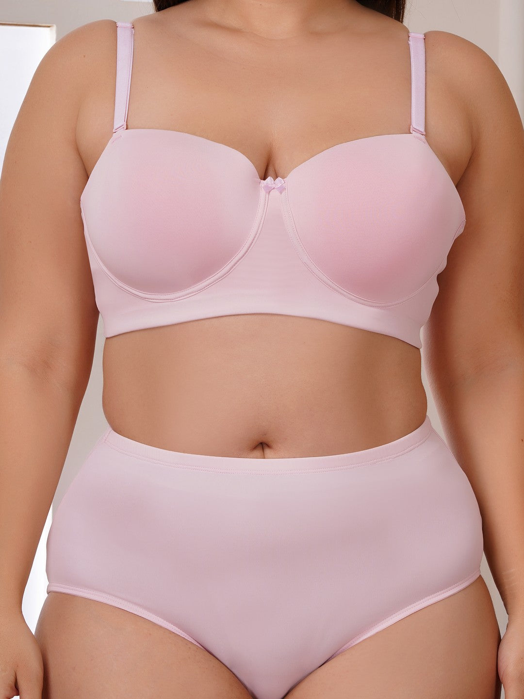 Effectinn Lingerie Curve Confidence Demi Cup Bra & High-Waist Panty Set (DASY SET)