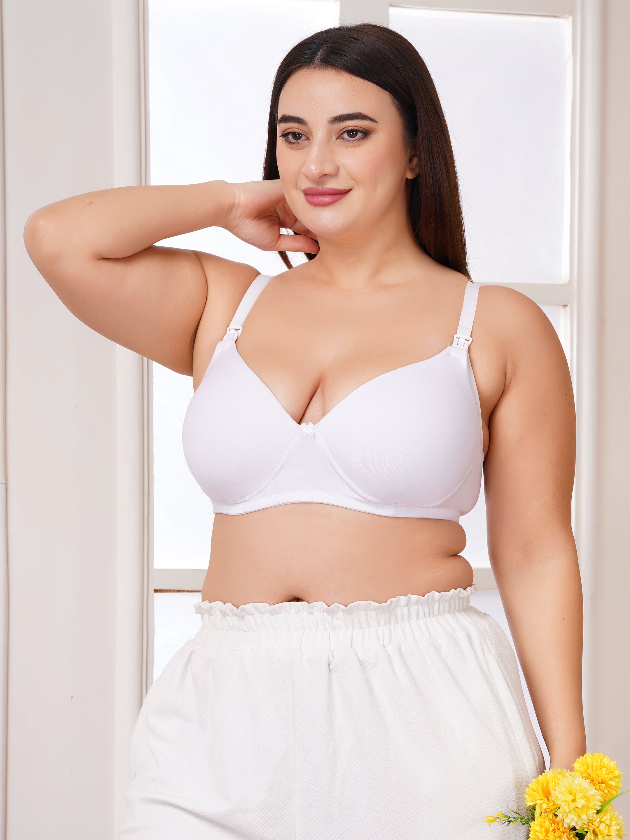 Maternity & Nursing Padded Bra for Women | Full Coverage & Stretchable Fabric (ZV-FD-PAD)