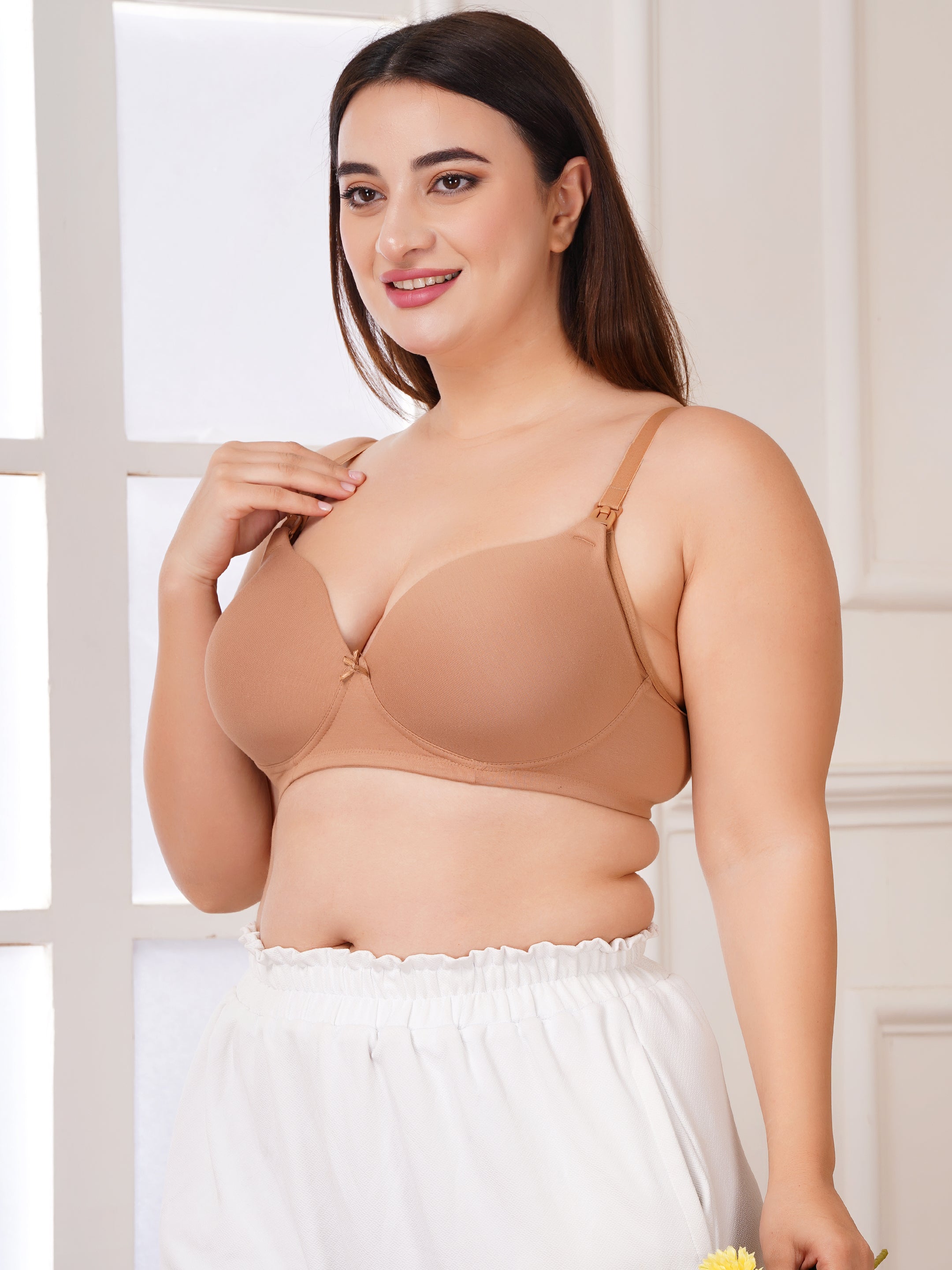 Maternity & Nursing Padded Bra for Women | Full Coverage & Stretchable Fabric (ZV-FD-PAD)