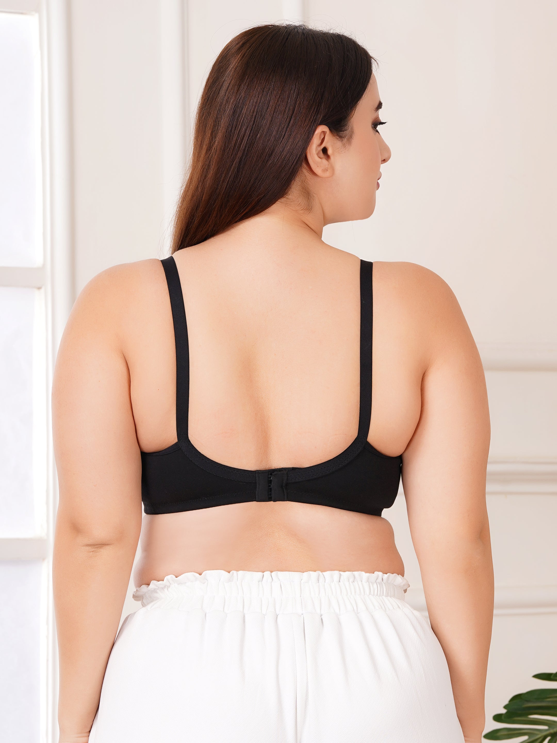 Soft Cotton Non-Padded Maternity Nursing Bra – Easy Feeding Bra for New Moms