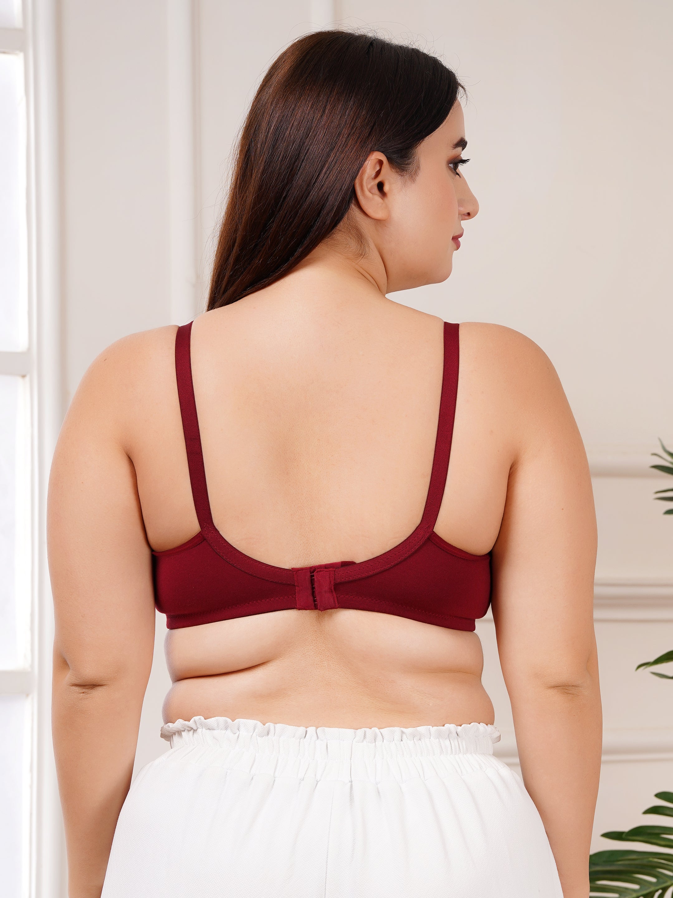 Soft Cotton Non-Padded Maternity Nursing Bra – Easy Feeding Bra for New Moms