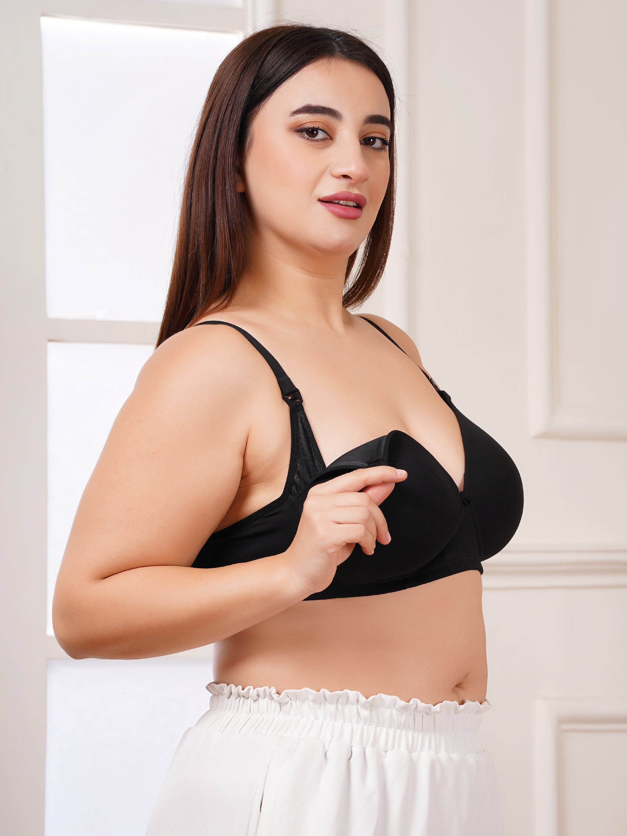 Maternity & Nursing Padded Bra for Women | Full Coverage & Stretchable Fabric (ZV-FD-PAD)