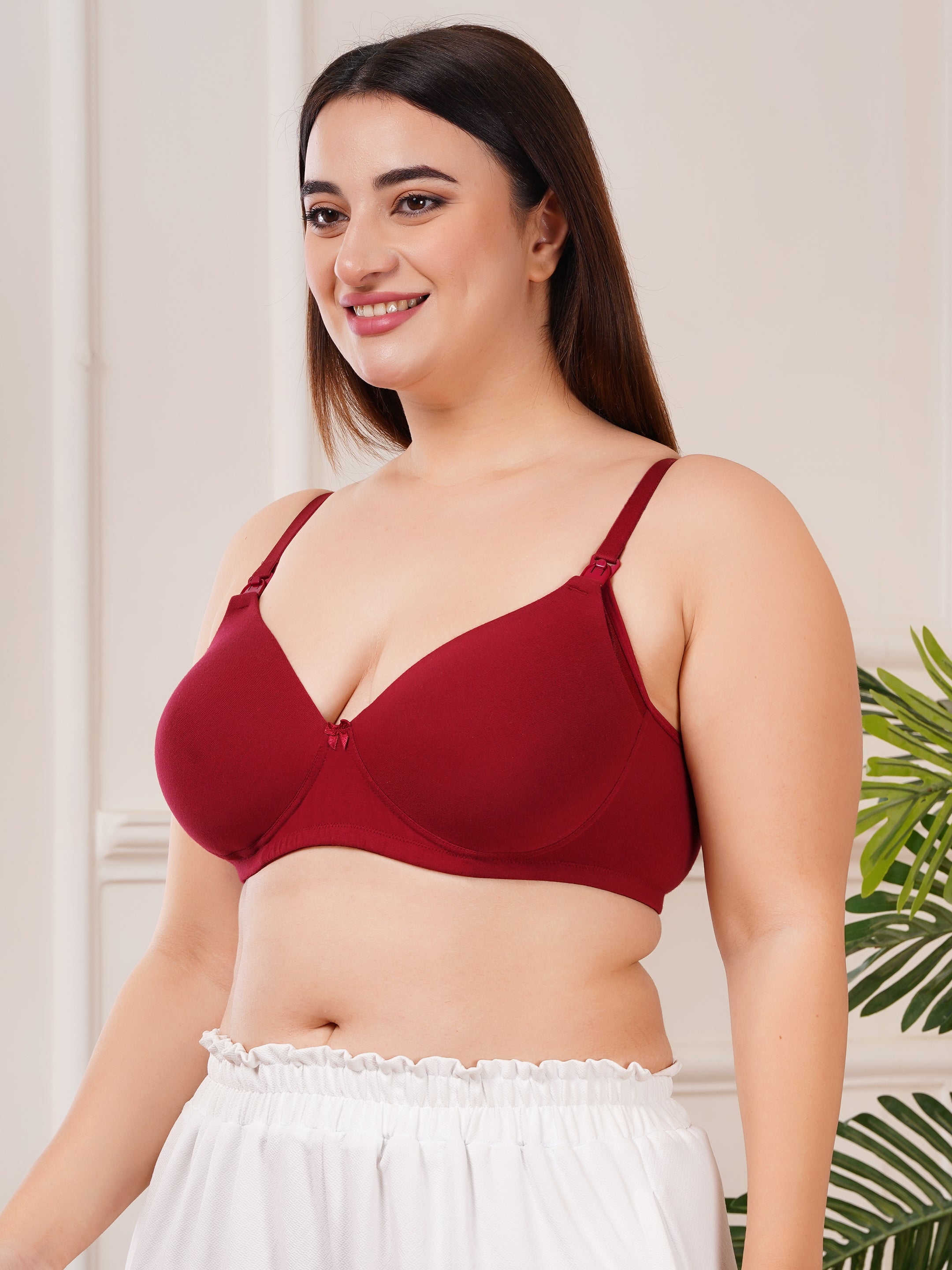 Maternity & Nursing Padded Bra for Women | Full Coverage & Stretchable Fabric (ZV-FD-PAD)