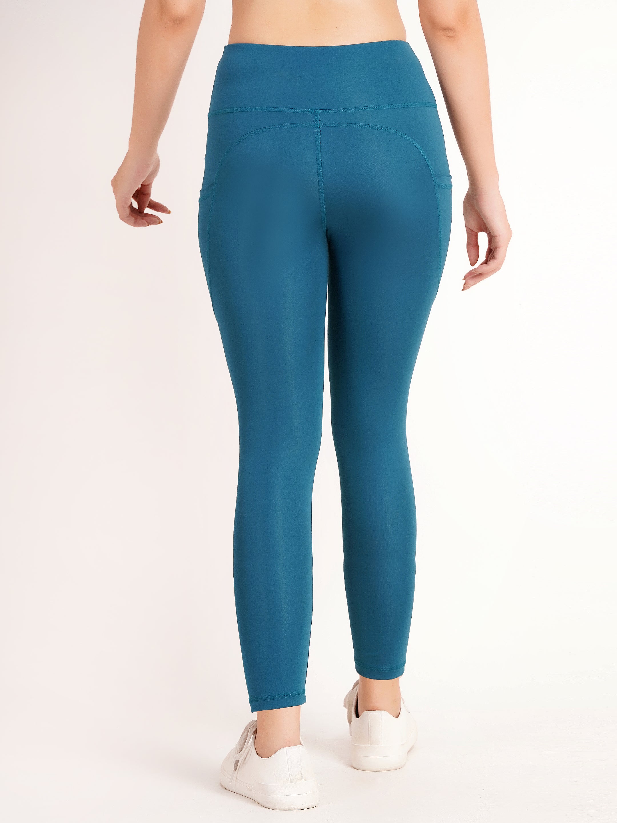 The Contour Ribbed Legging | Deep Teal