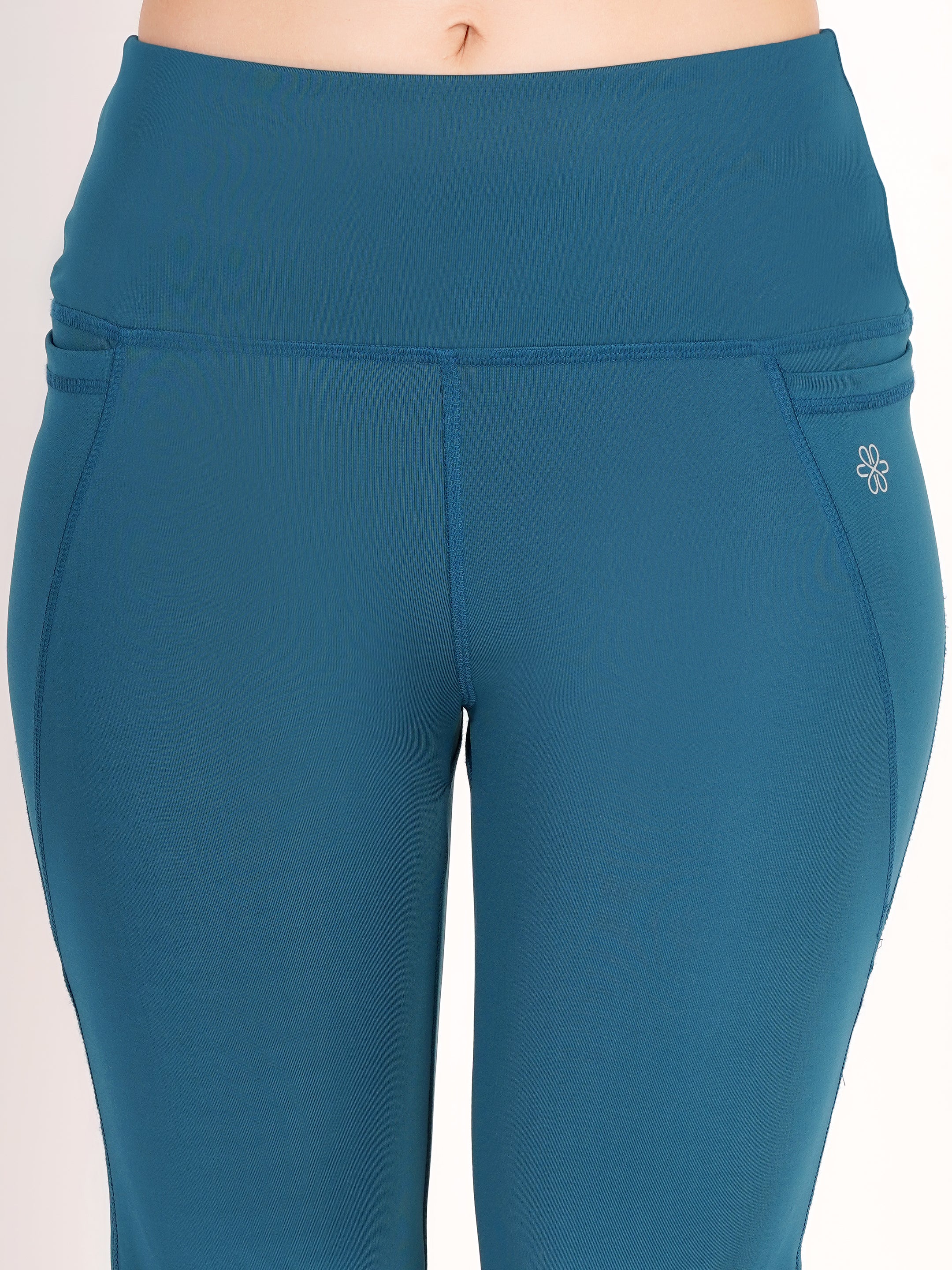 High-Waisted Bootcut Yoga Pants with Pockets