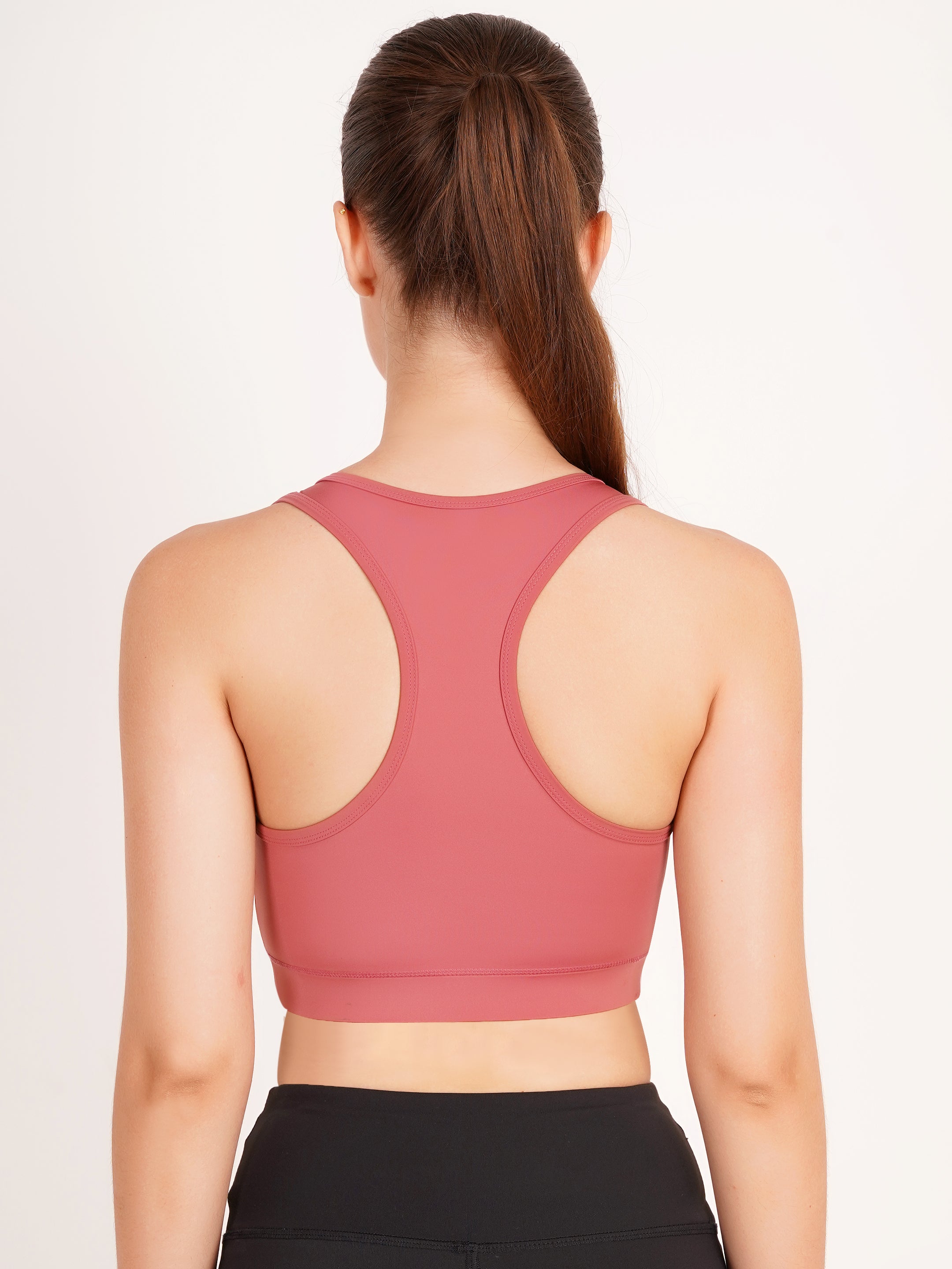 Classic Racerback Sports Bra | Dusty Rose