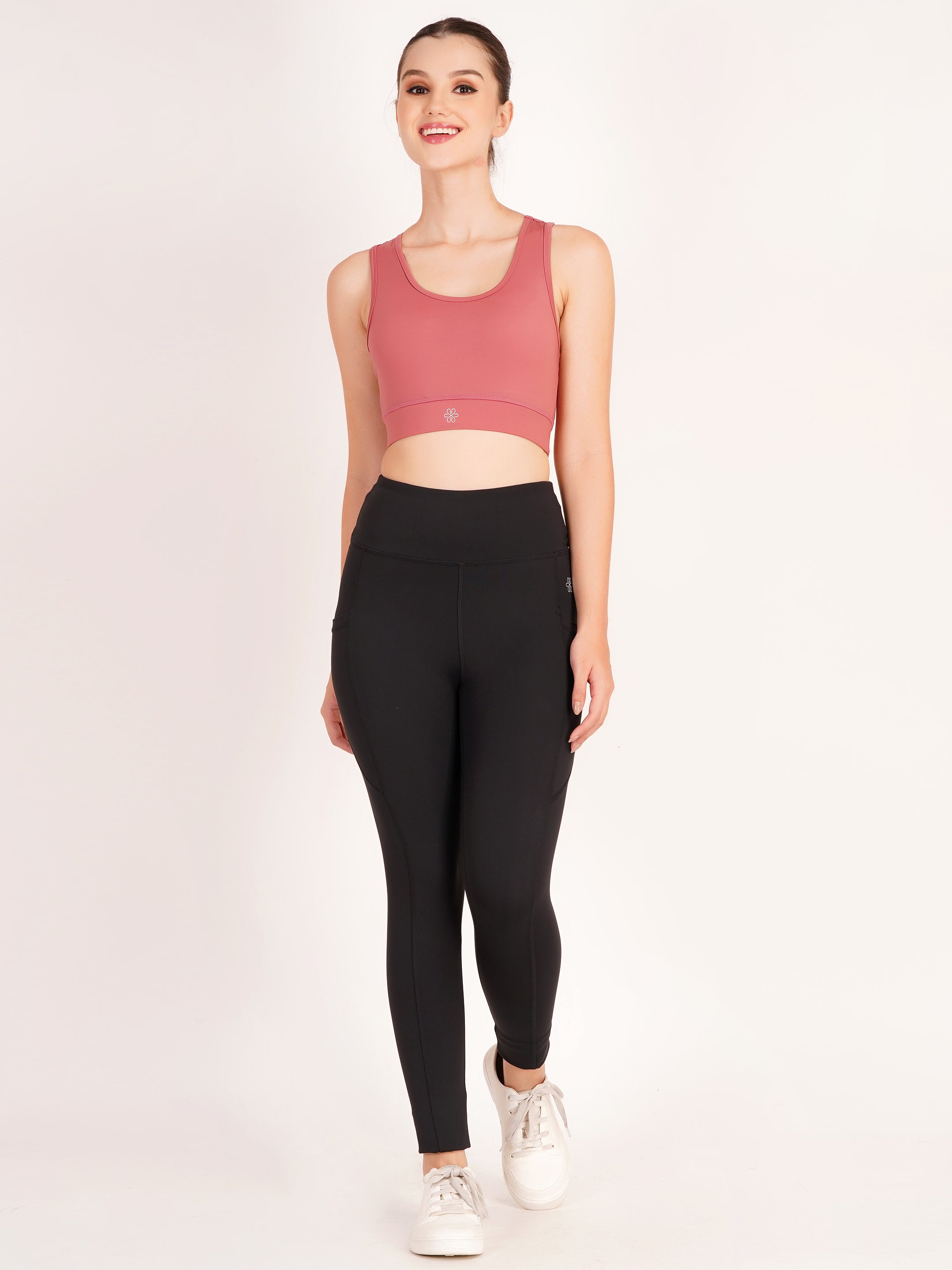 Classic Racerback Sports Bra | Dusty Rose