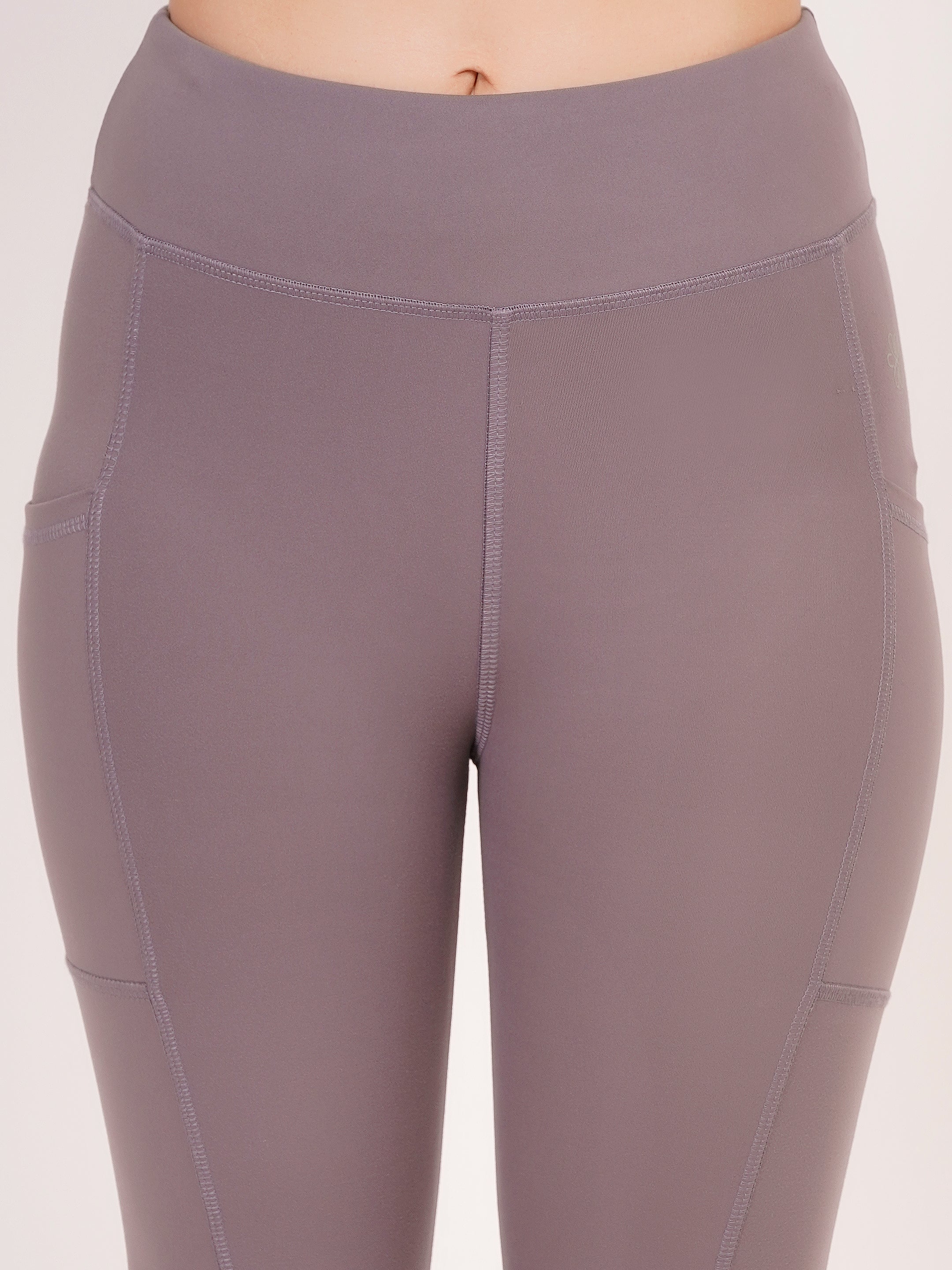 The Contour Ribbed Legging | Ash Lavender