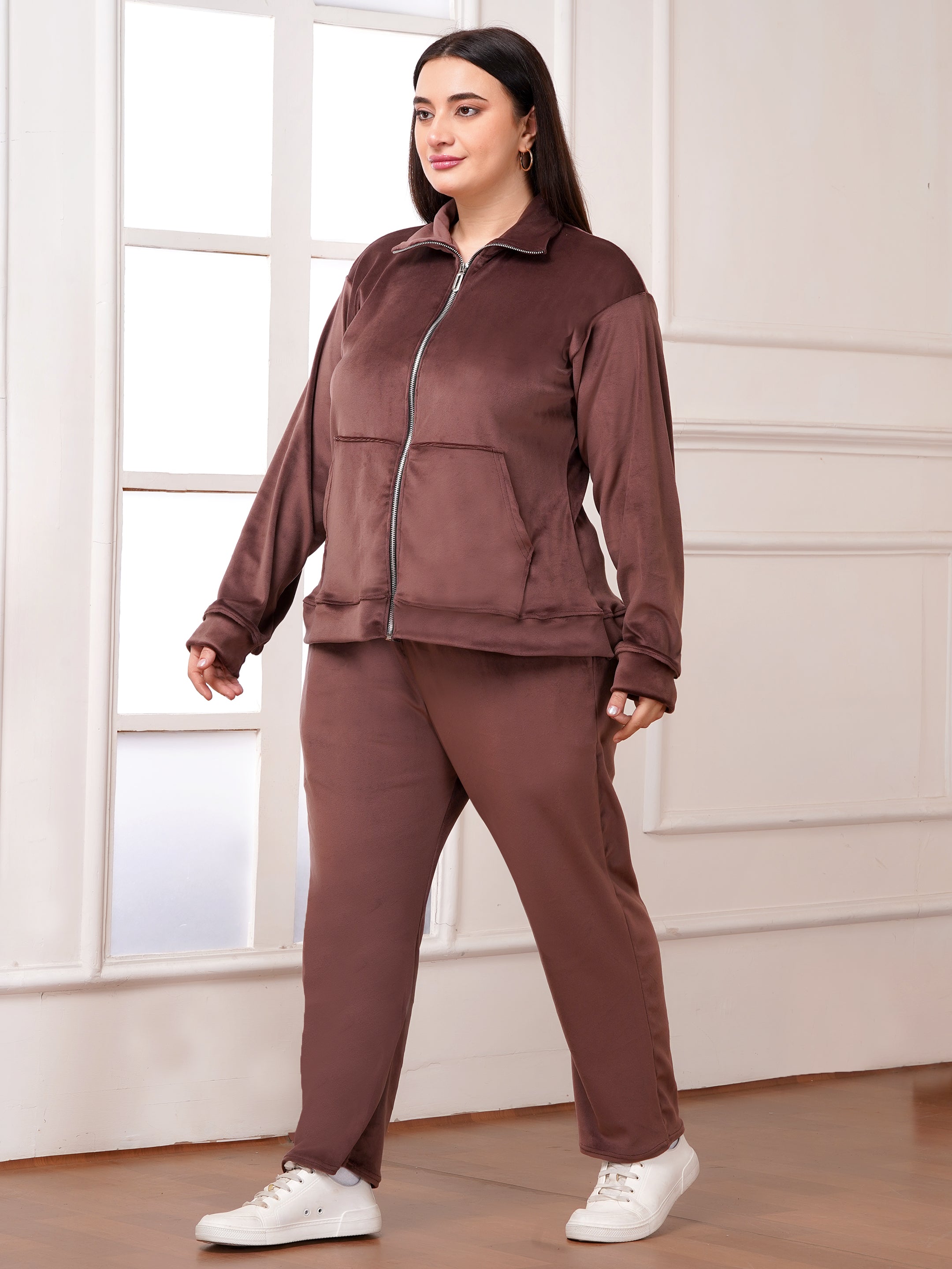 Luxury Winter Fleece Co-ord Set | Zip-Front Jacket & Relaxed Joggers