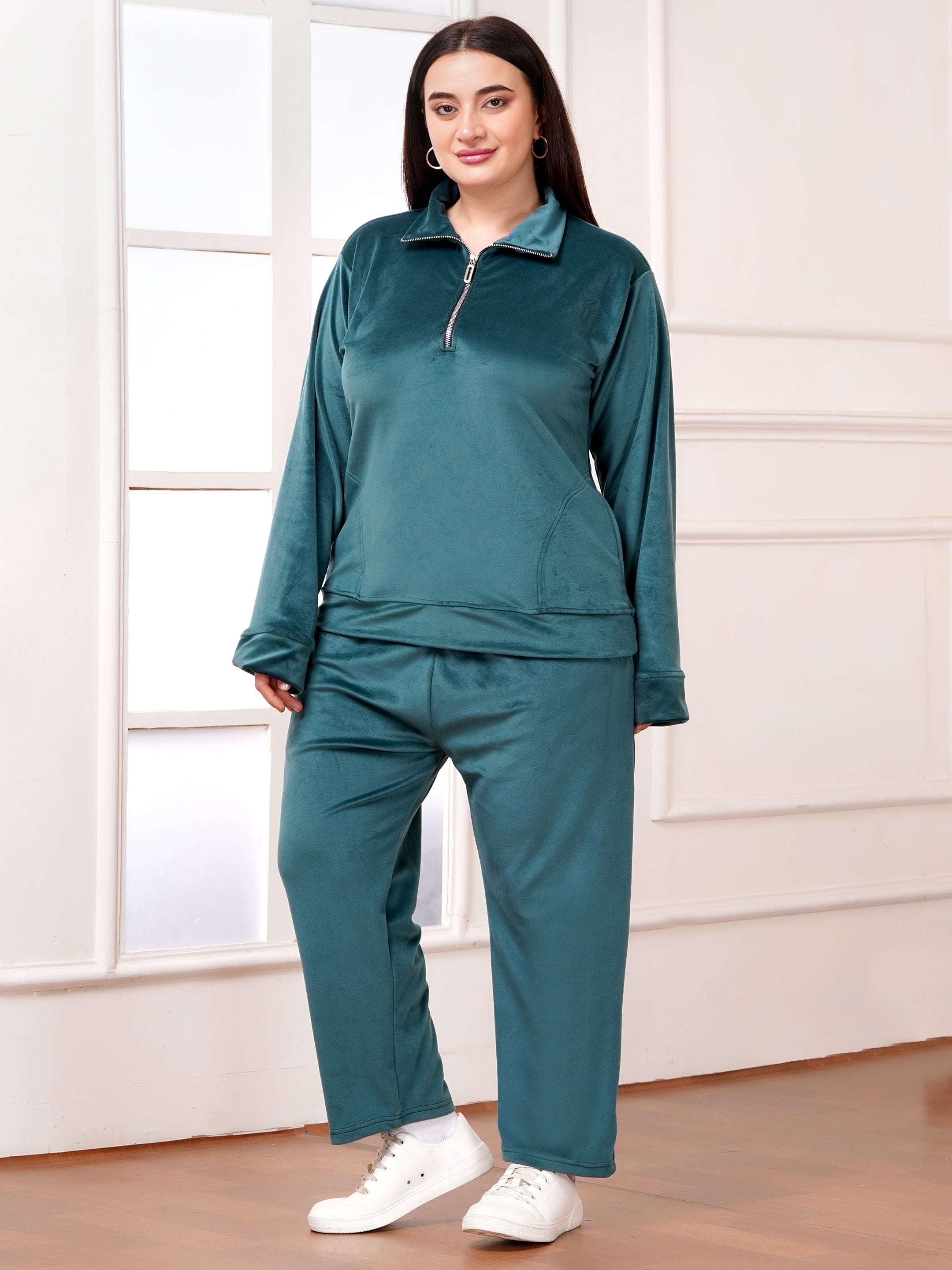 Luxury Winter Fleece Co-ord Set | Zip-Front Jacket & Relaxed Joggers