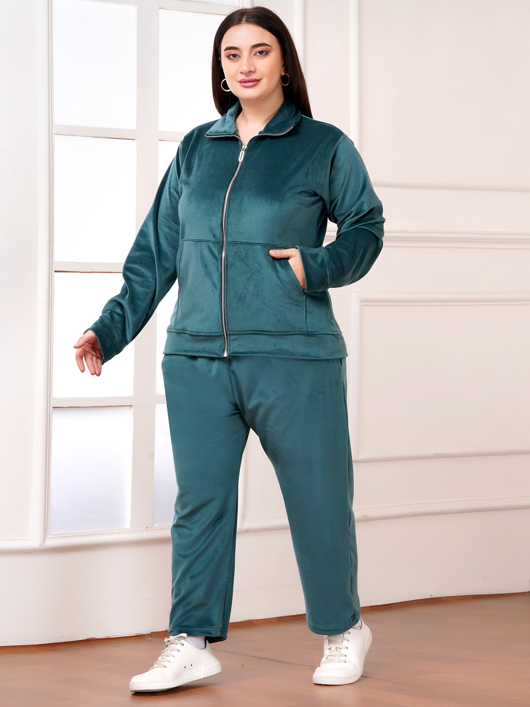 Luxury Winter Fleece Co-ord Set | Zip-Front Jacket & Relaxed Joggers
