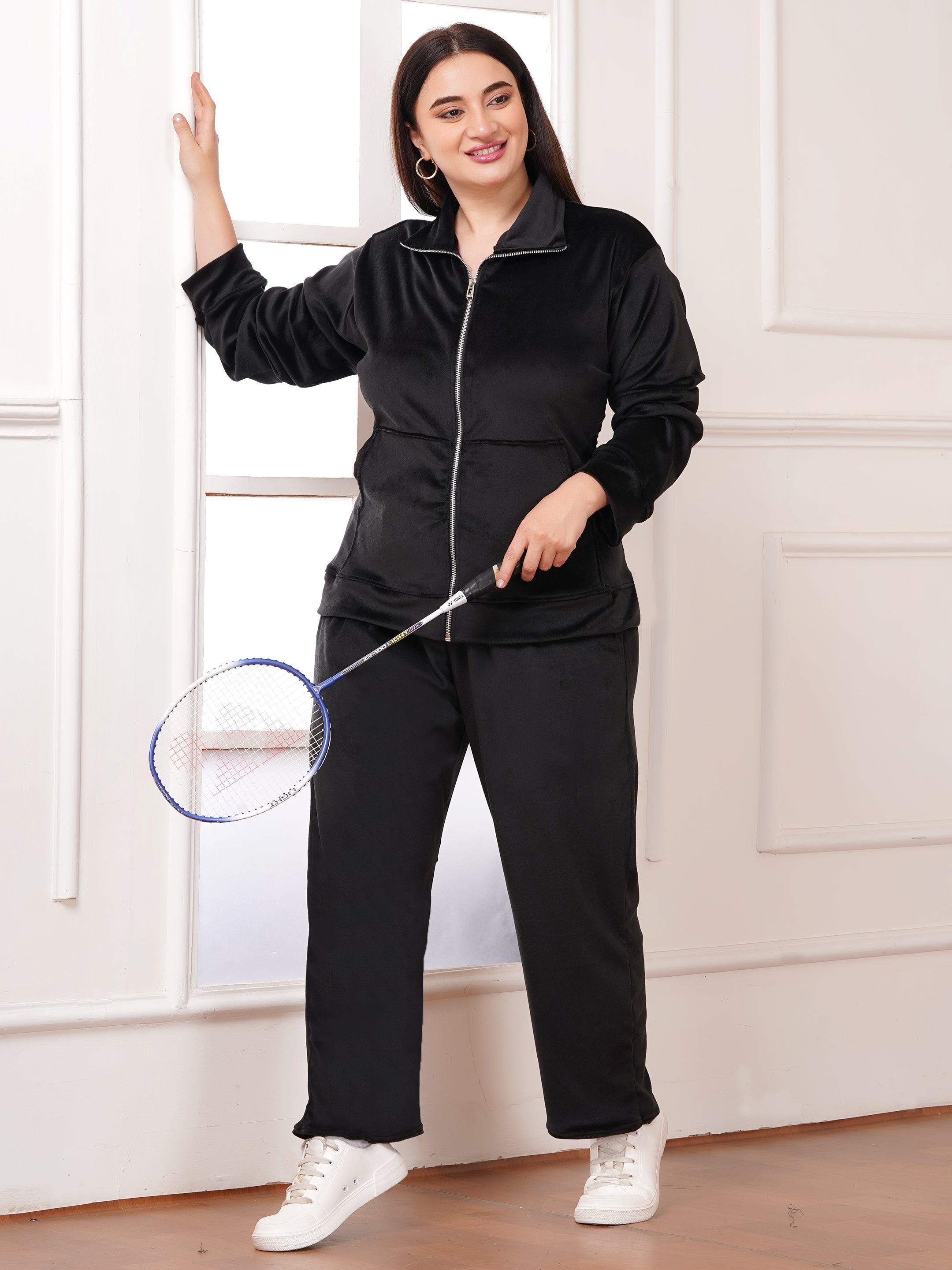 Luxury Winter Fleece Co-ord Set | Zip-Front Jacket & Relaxed Joggers