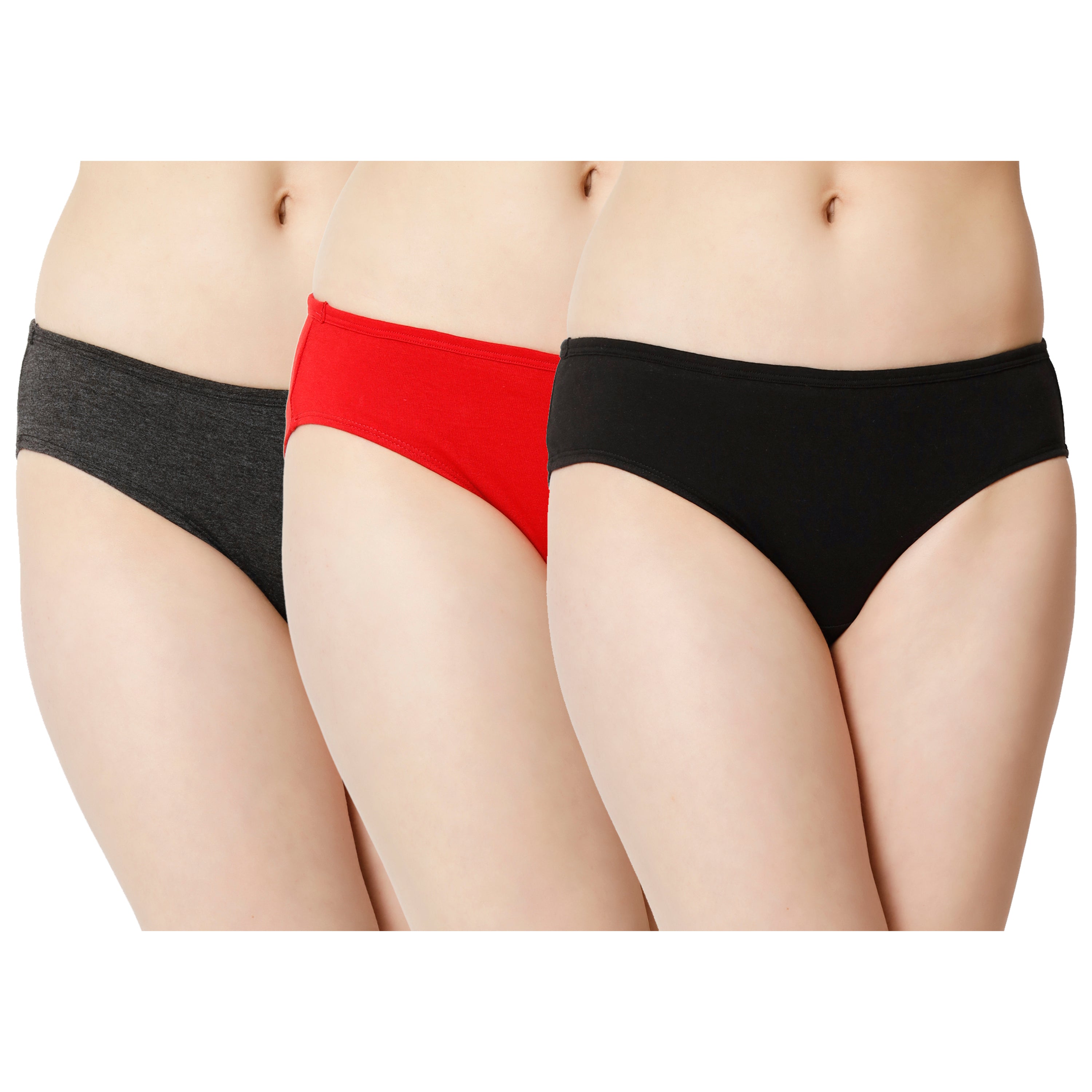 Effectinn Solid Low Rise Seamed Hipster Panty Combo Pack-(Eff_jk-panty_03)