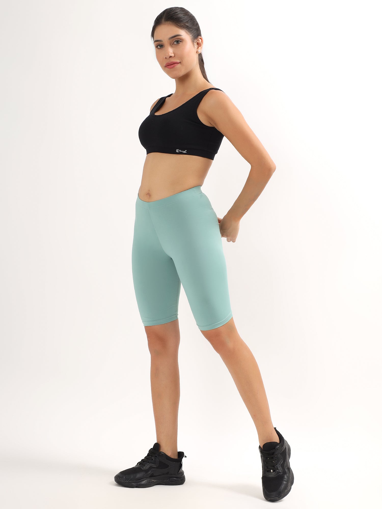 Effectinn's Cotton Spandex Medium Waist Outer Elastic Cycling Shorts -CS001 (Copy)