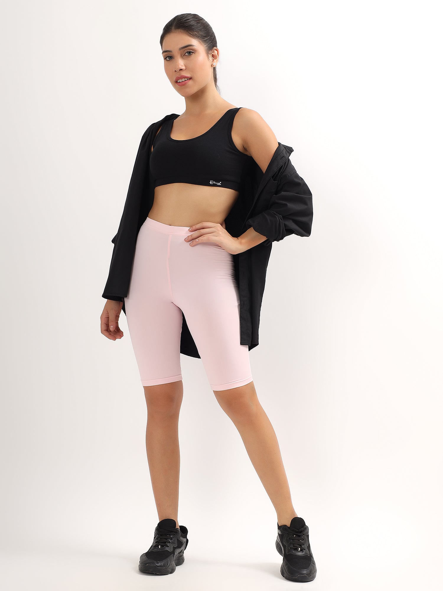 Effectinn's Cotton Spandex Medium Waist Outer Elastic Cycling Shorts -CS001 (Copy)