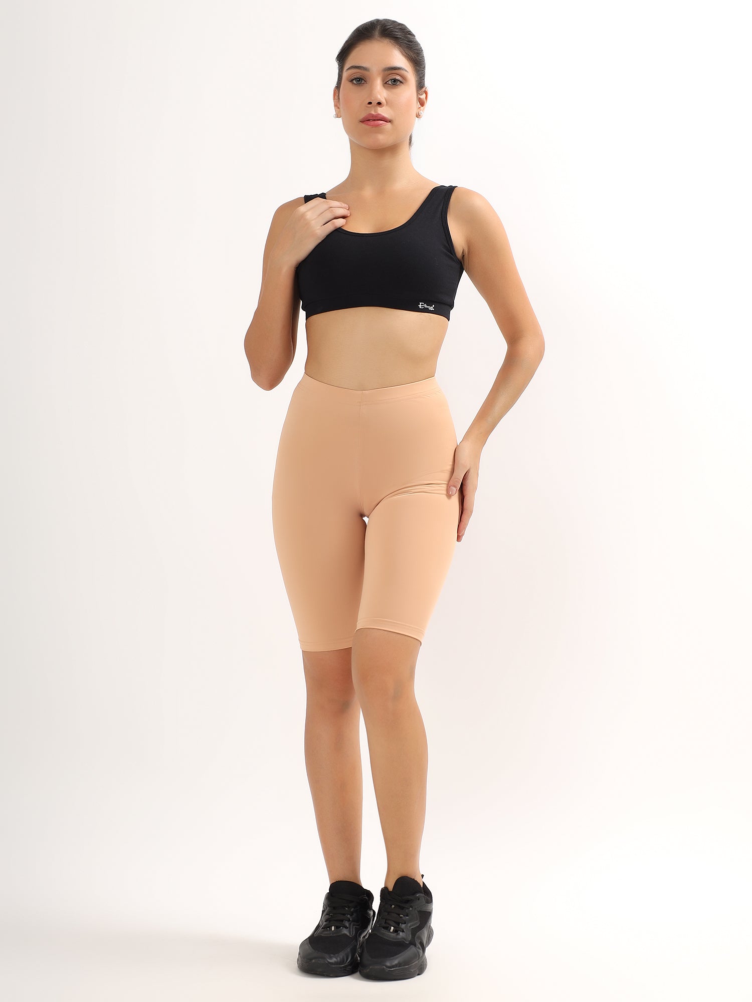 Effectinn's Cotton Spandex Medium Waist Outer Elastic Cycling Shorts -CS001 (Copy)