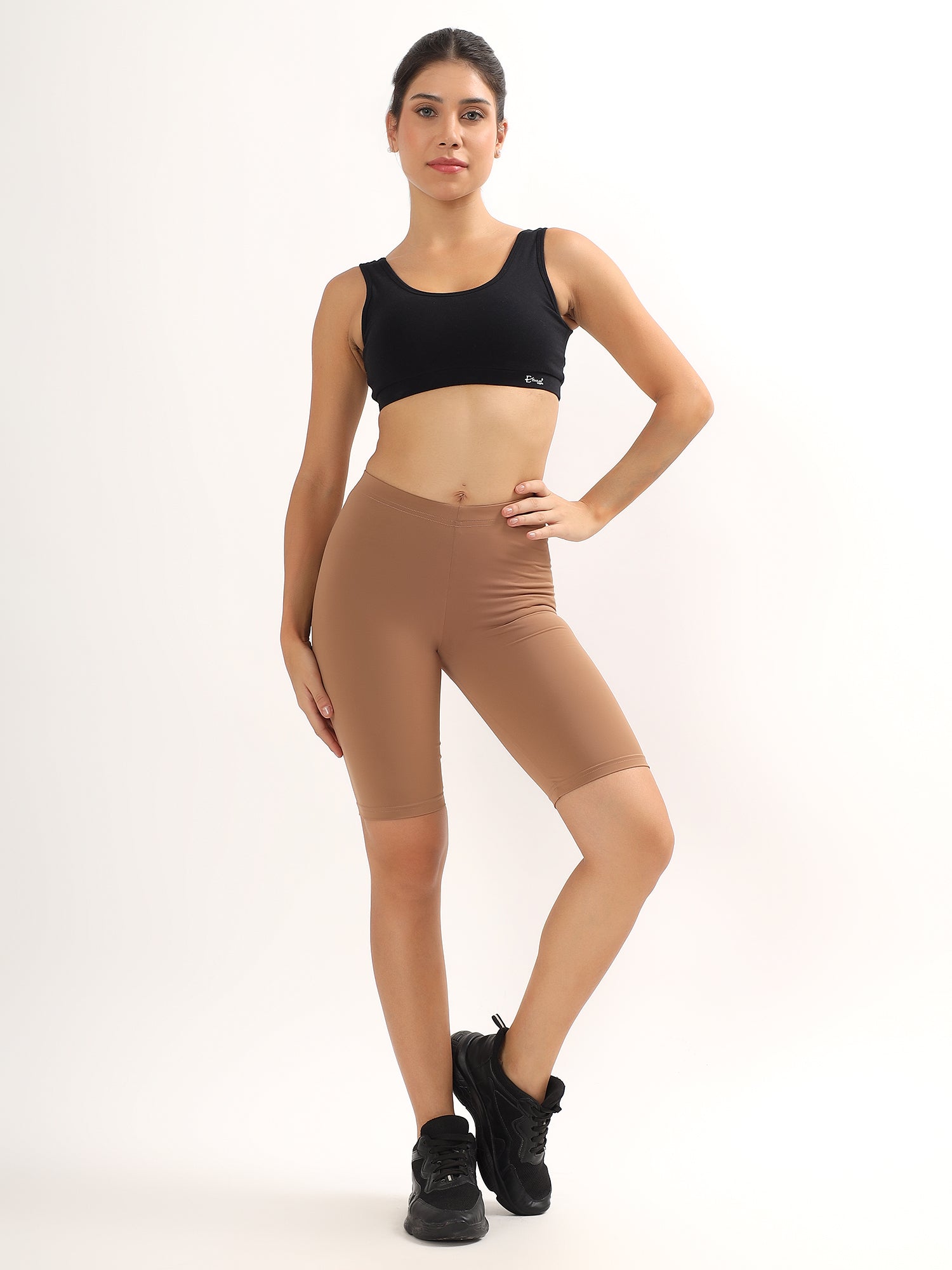 Effectinn's Cotton Spandex Medium Waist Outer Elastic Cycling Shorts -CS001 (Copy)