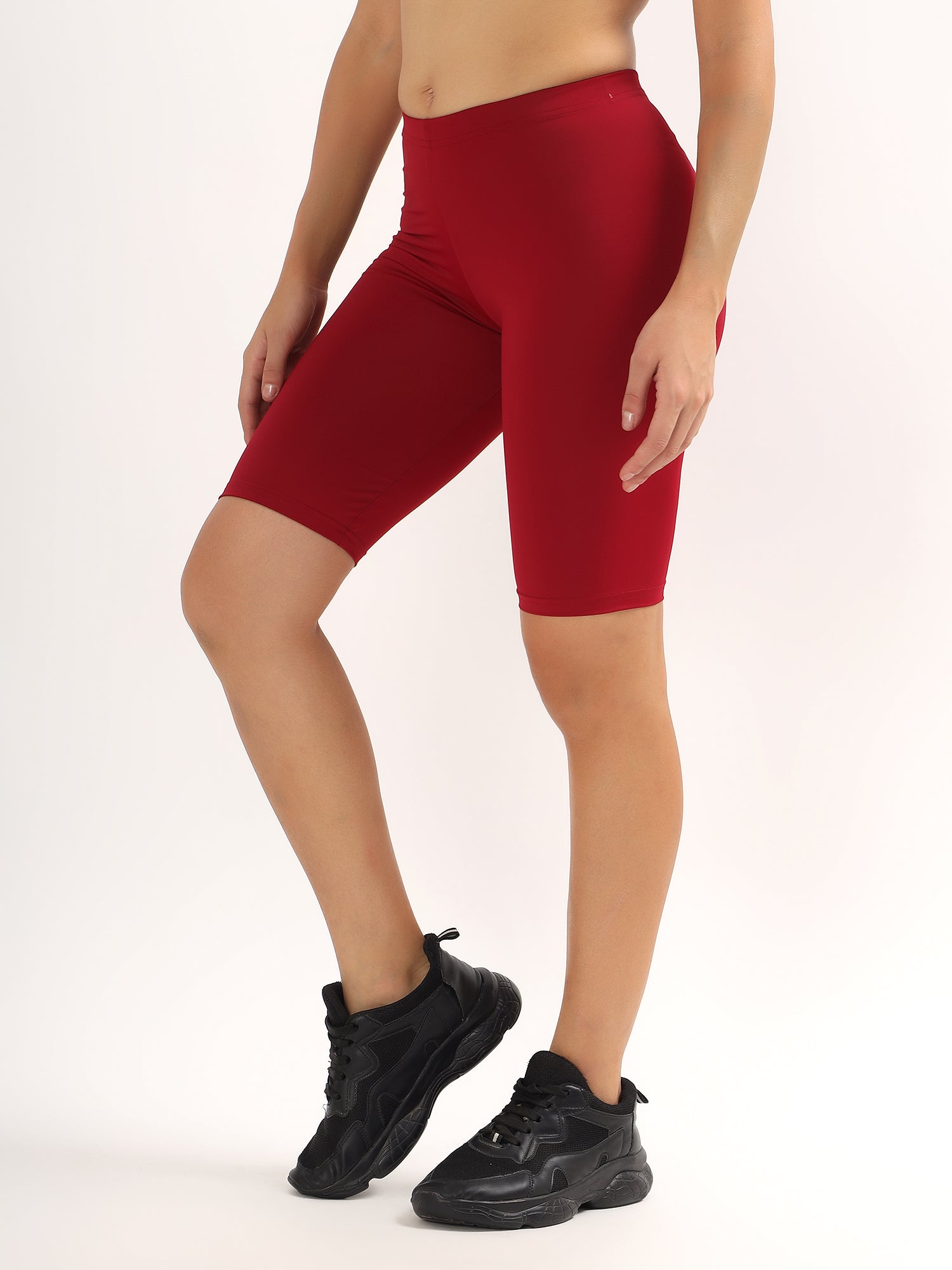 Effectinn's Cotton Spandex Medium Waist Outer Elastic Cycling Shorts -CS001 (Copy)