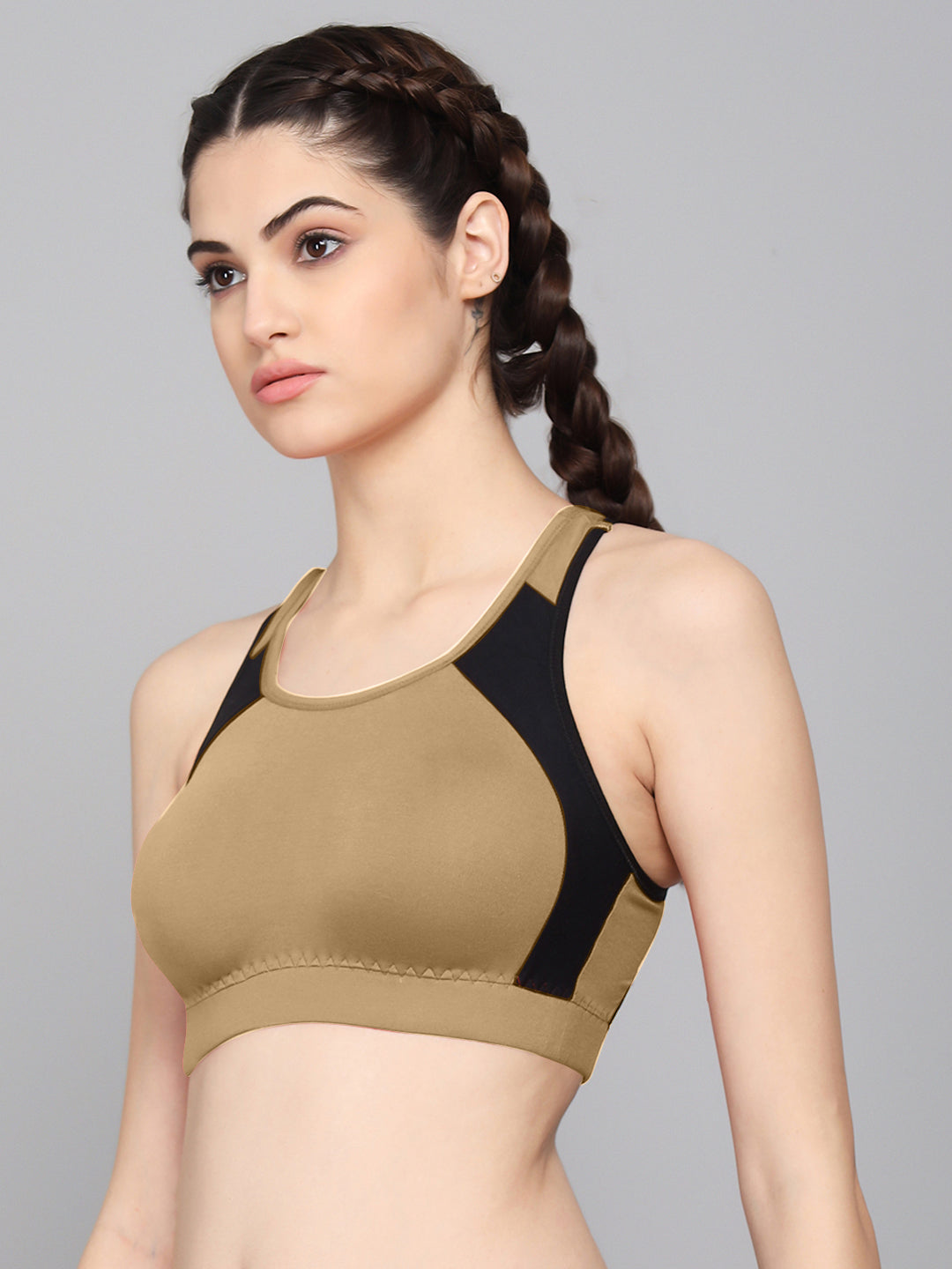 FlexFit Non-Padded Sports Bra  1201  (NUDE)