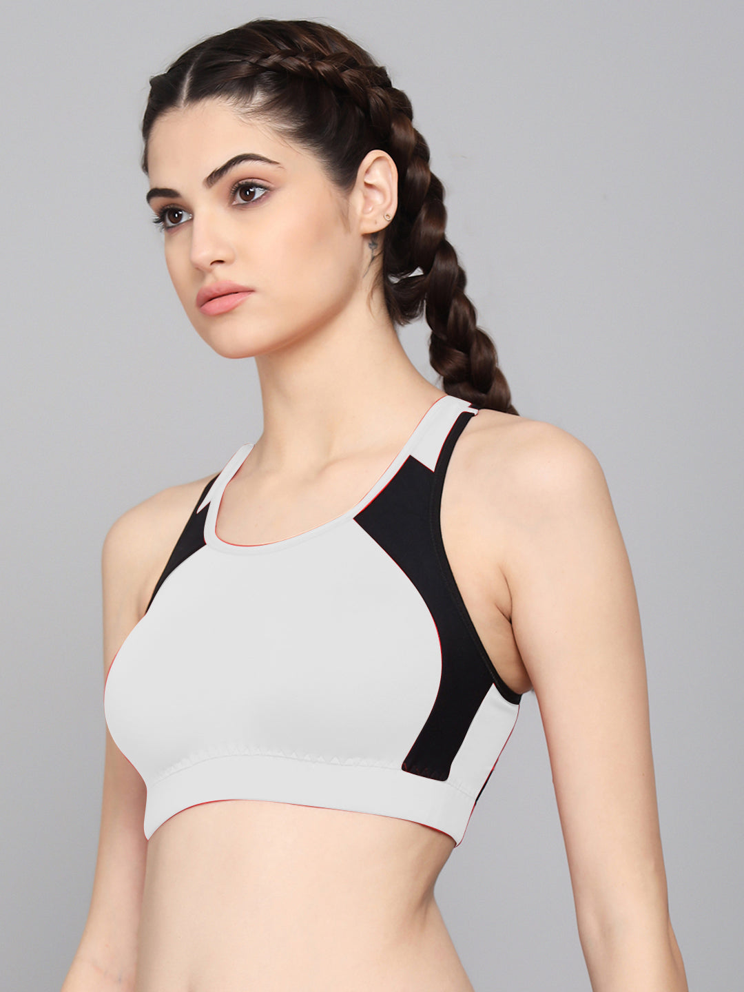 FlexFit Non-Padded Sports Bra  1201  (WHITE)