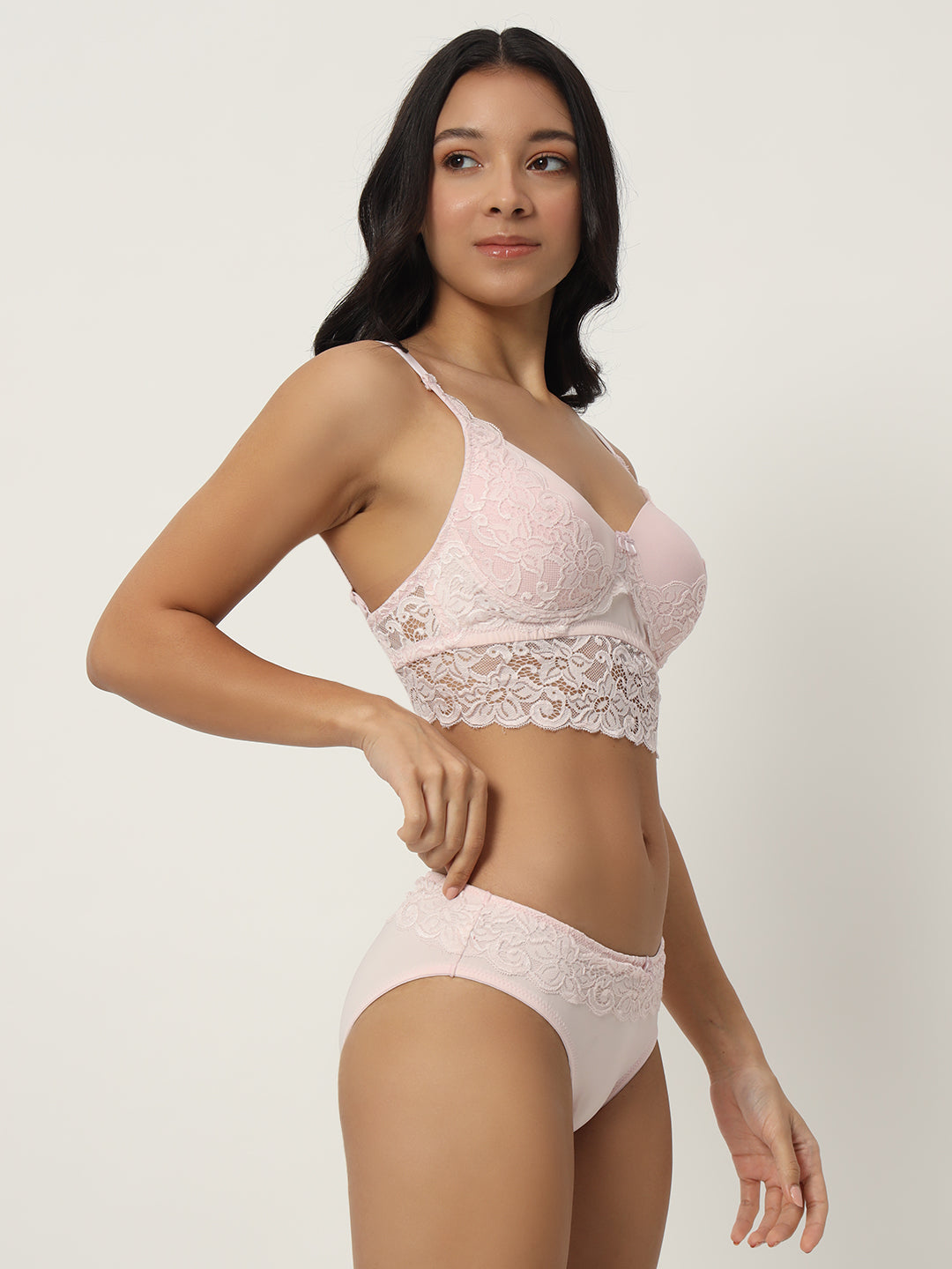 Premium Lace Bralette & Bikini Panty Set for Women | Comfortable Daily Wear Lingerie (1276)