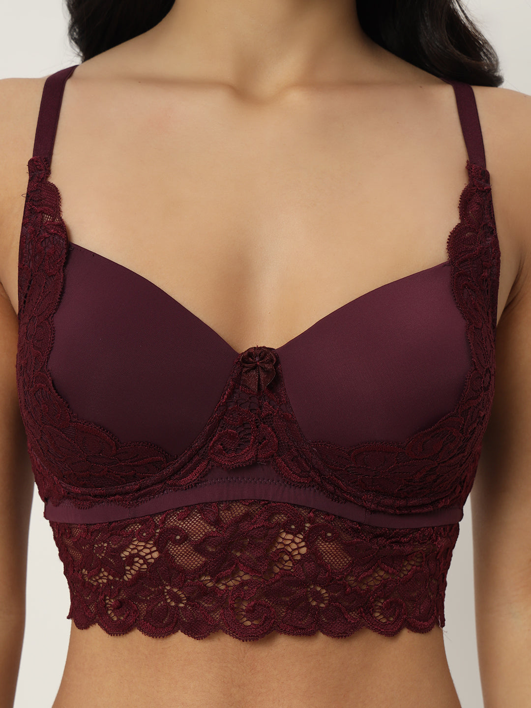 Effectinn"s Padded Lingerie Set (1276-WINE)