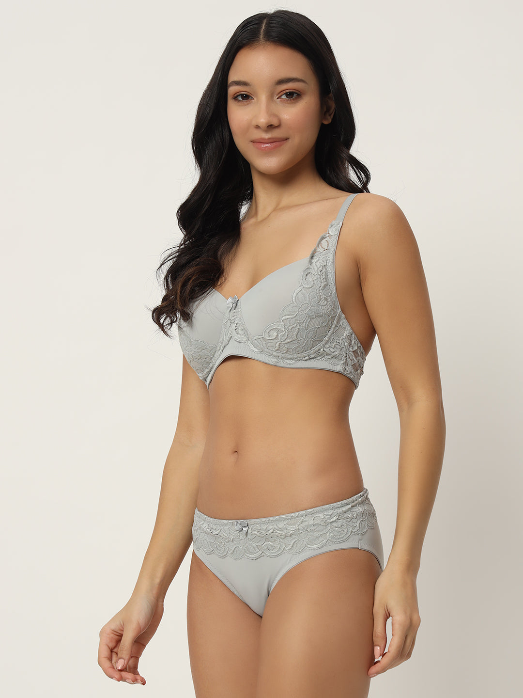 Effectinn"s Padded Lingerie Set (1278-GREY)