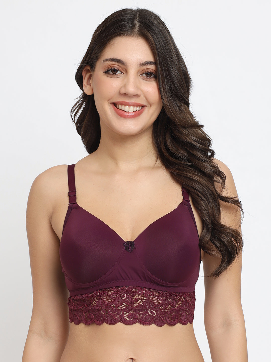 EFFECTINN'S Padded Bralette BL_113 (WINE)