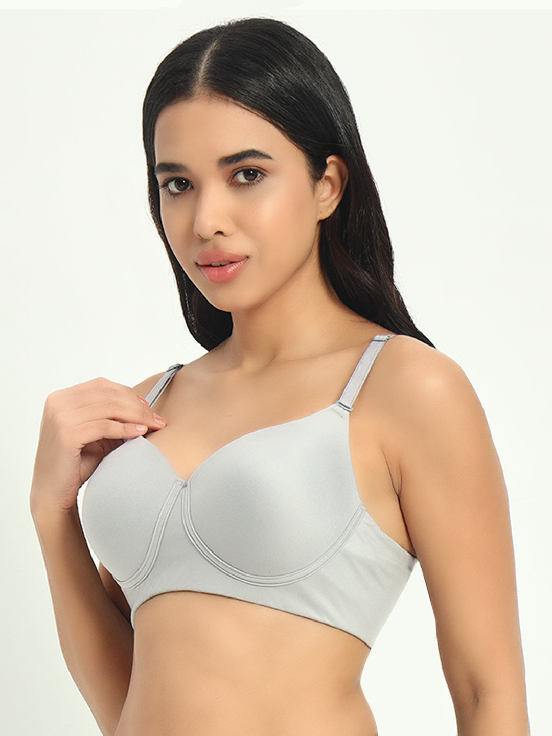 Seamless Ultra Smoothening Invisi Padded Wirefree Full Coverage T-Shirt Bra (ALICE)