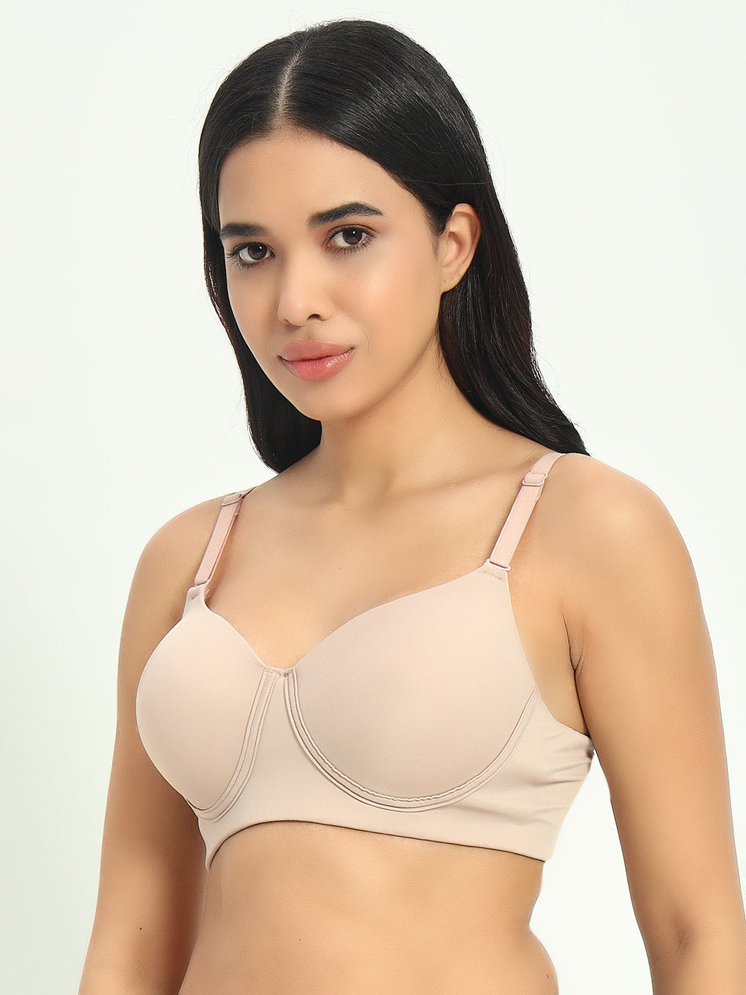 Seamless Ultra Smoothening Invisi Padded Wirefree Full Coverage T-Shirt Bra (ALICE)