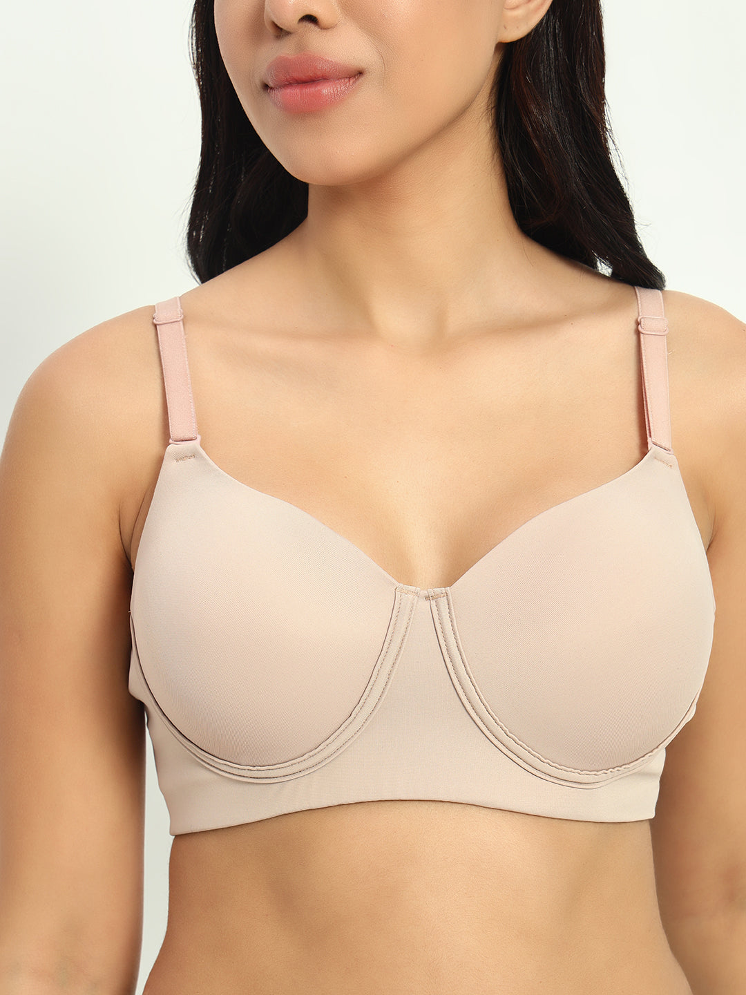 Seamless Ultra Smoothening Invisi Padded Wirefree Full Coverage T-Shirt Bra (ALICE)