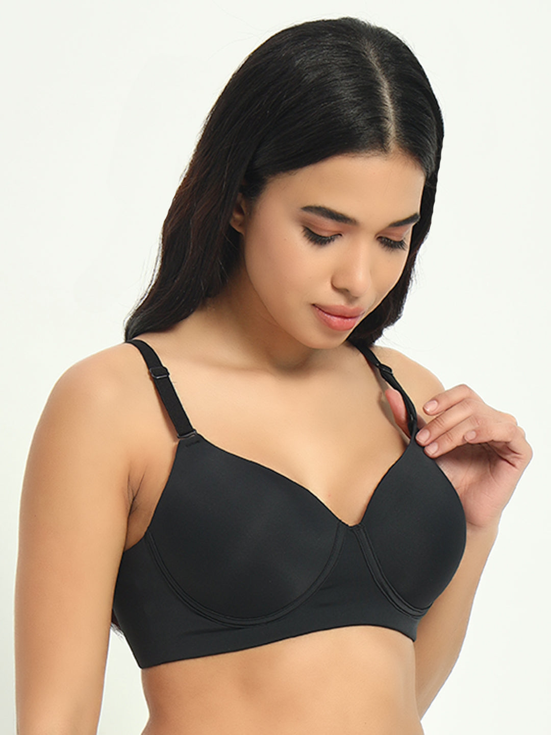 Seamless Ultra Smoothening Invisi Padded Wirefree Full Coverage T-Shirt Bra (ALICE)