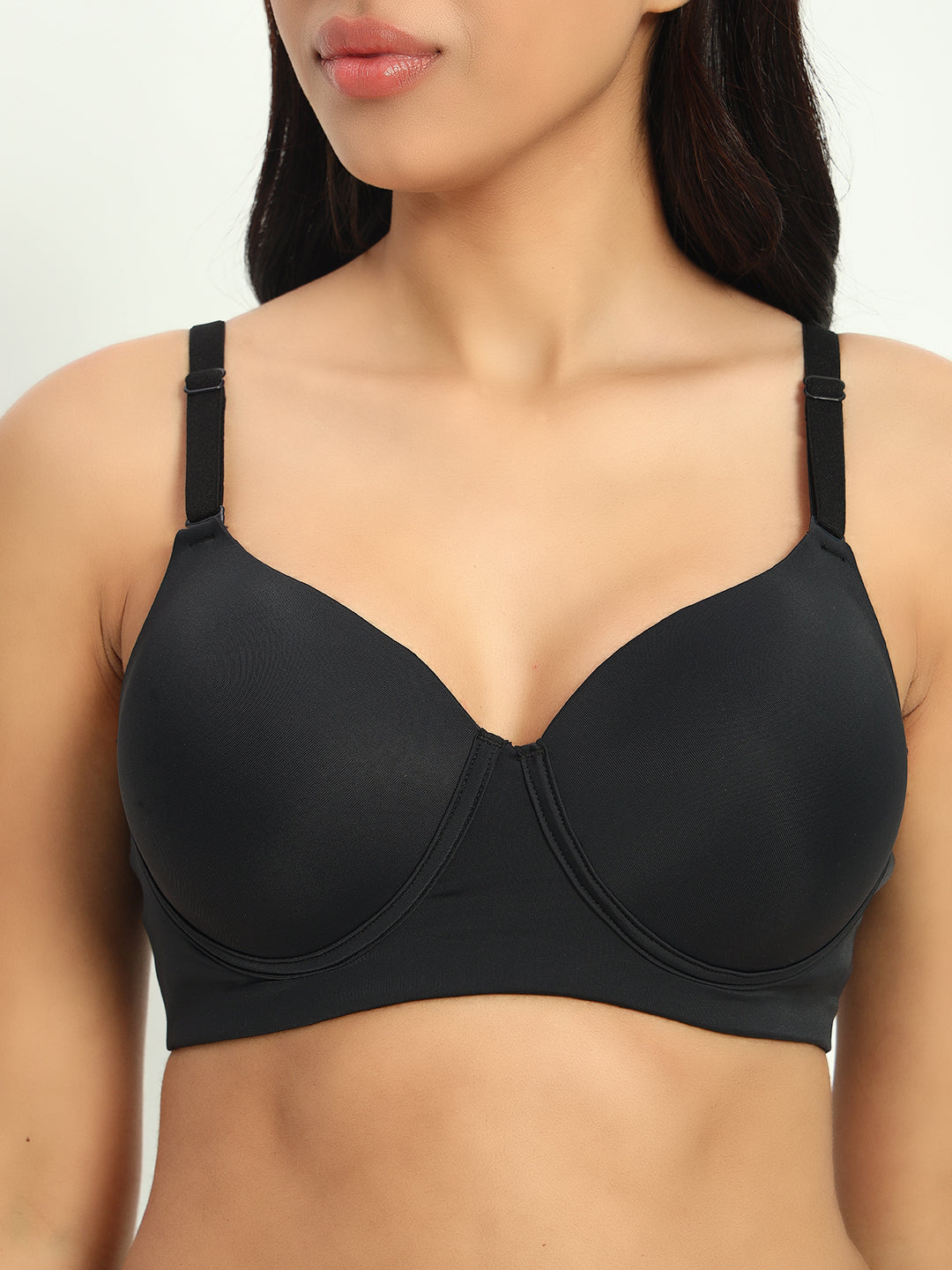 Seamless Ultra Smoothening Invisi Padded Wirefree Full Coverage T-Shirt Bra (ALICE)