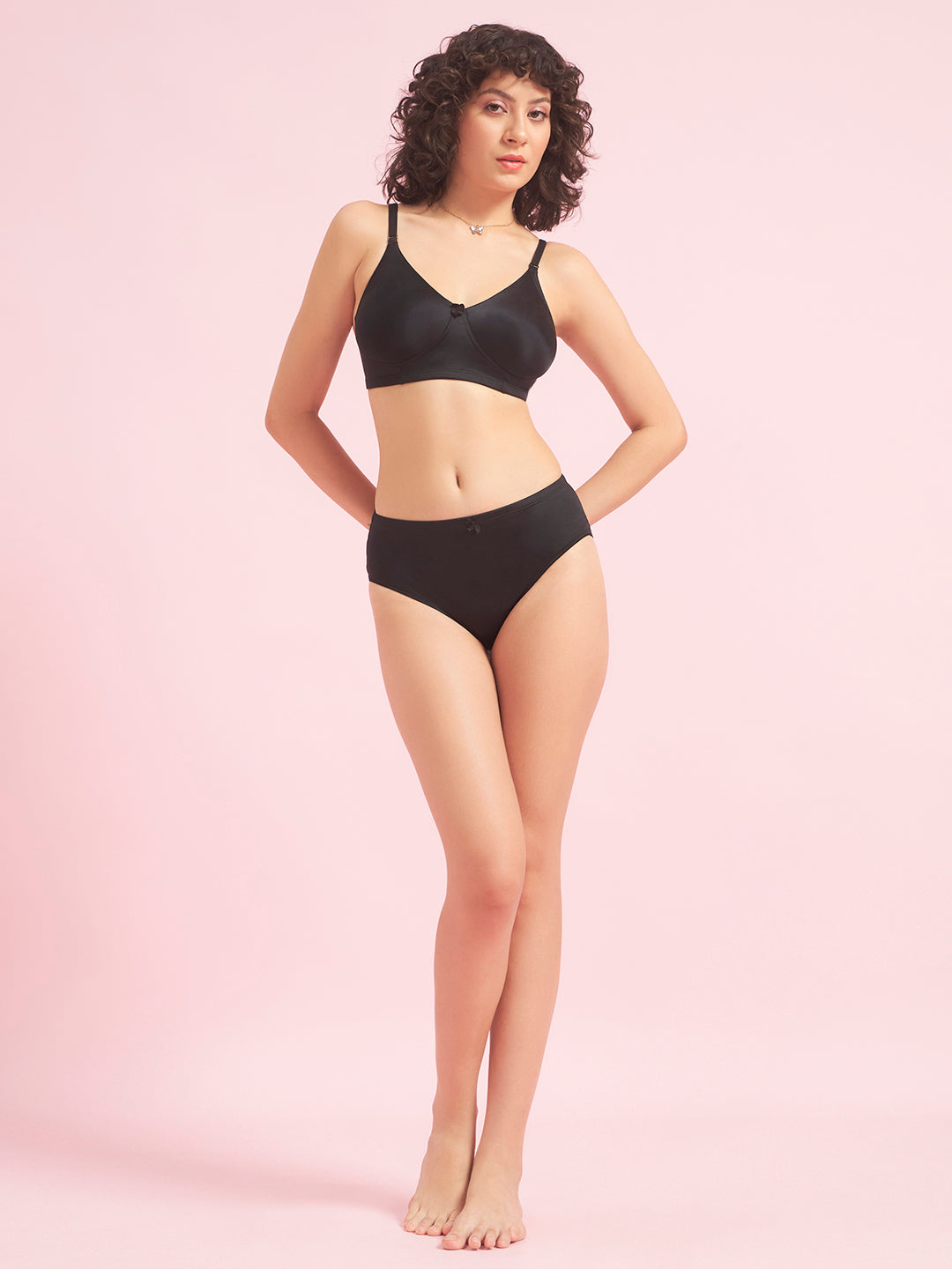 Effectinn Women’s Non-Padded Seamless Lingerie Set – Soft Comfort Bra & Panty Set