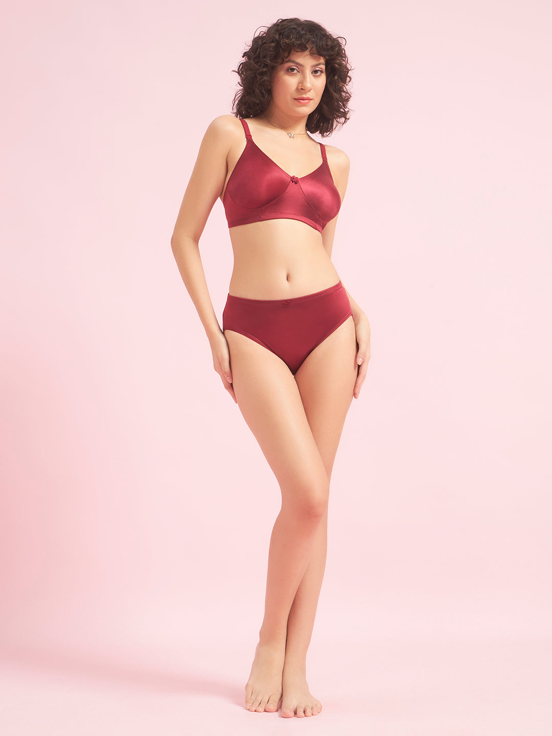 Effectinn Women’s Non-Padded Seamless Lingerie Set – Soft Comfort Bra & Panty Set