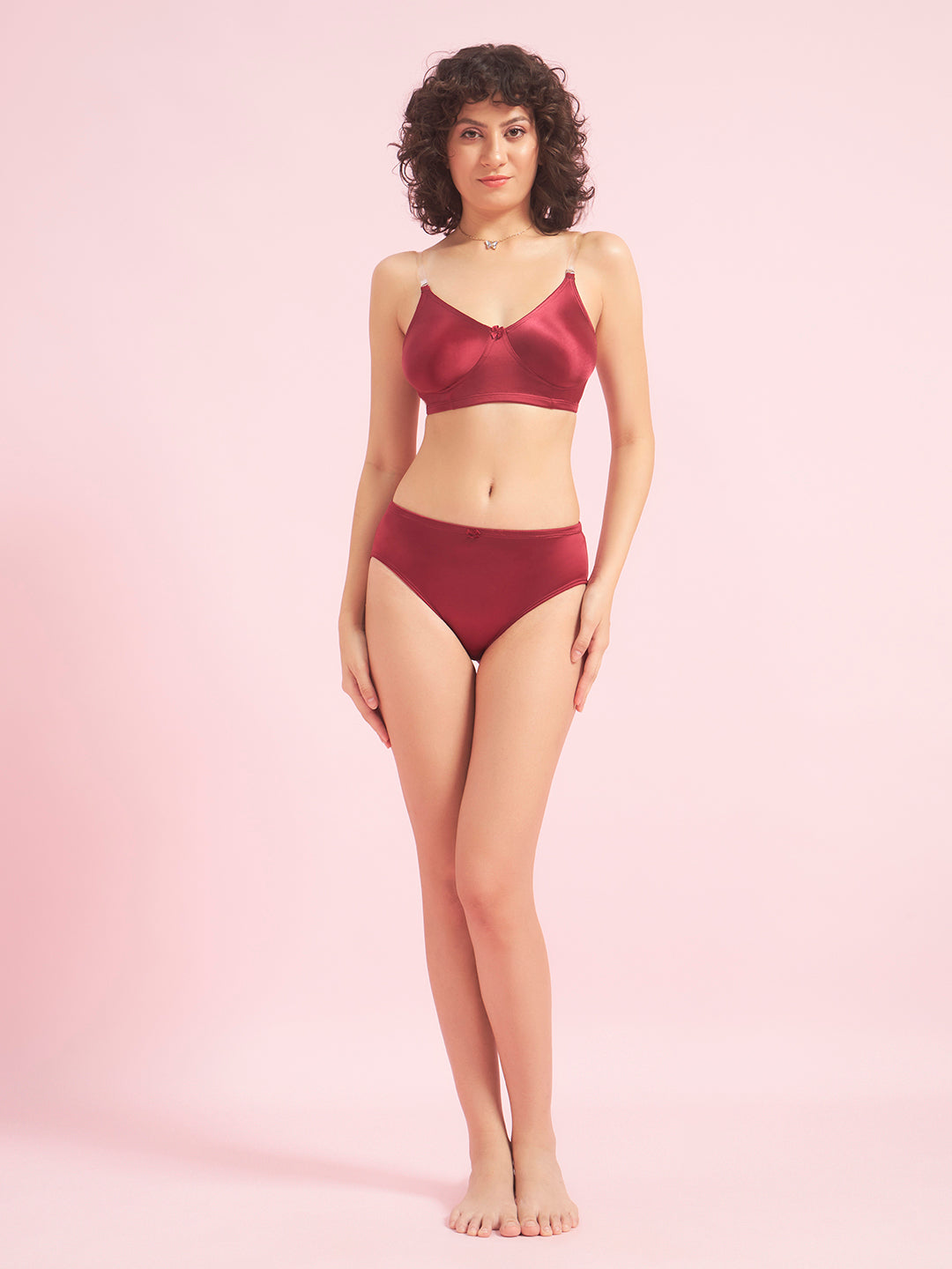 Effectinn Women’s Non-Padded Seamless Lingerie Set – Soft Comfort Bra & Panty Set