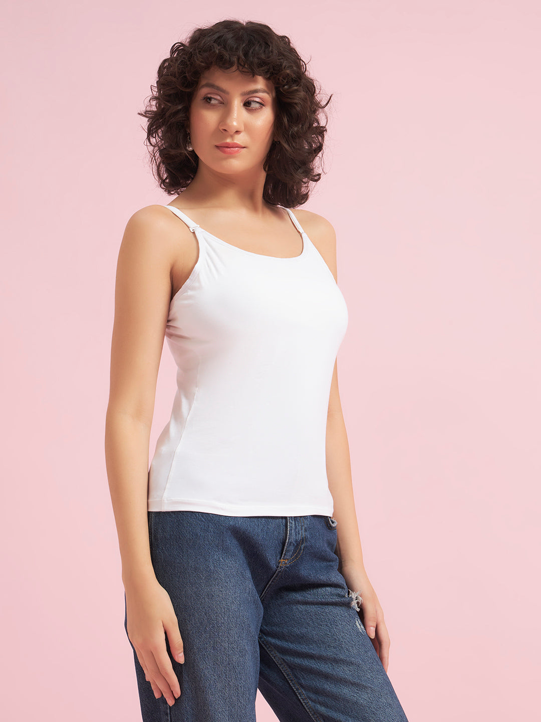 Effectinn Women’s 2-in-1 Camisole with Built-in Sports Bra & Removable Pads – Ultra Soft Stretch Slim Fit(CAMIPAD)