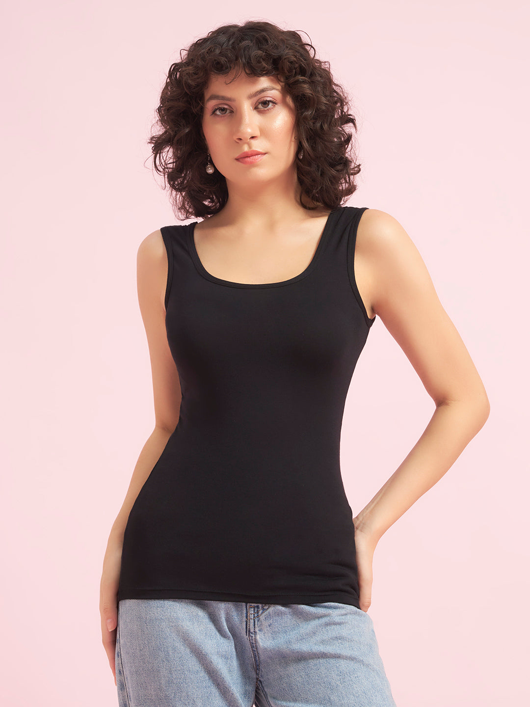 Effectinn Lingerie Women’s Sleeveless Camisole Tank Top | Soft Stretch Innerwear(TANK TOP)