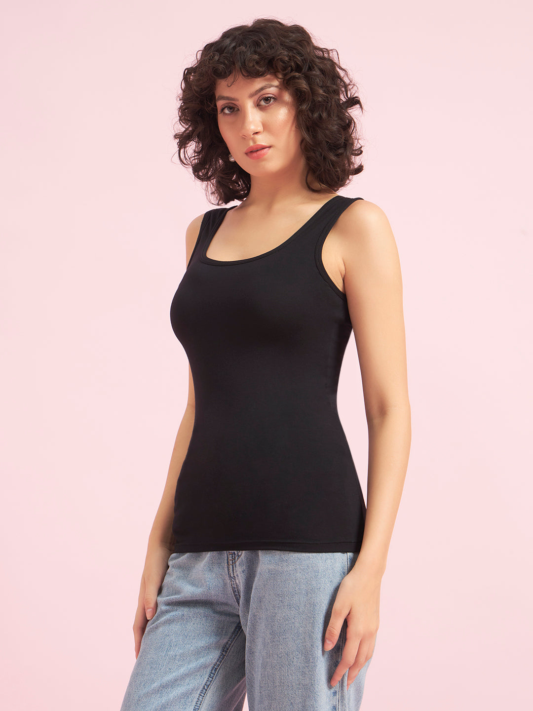 Effectinn Lingerie Women’s Sleeveless Camisole Tank Top | Soft Stretch Innerwear(TANK TOP)