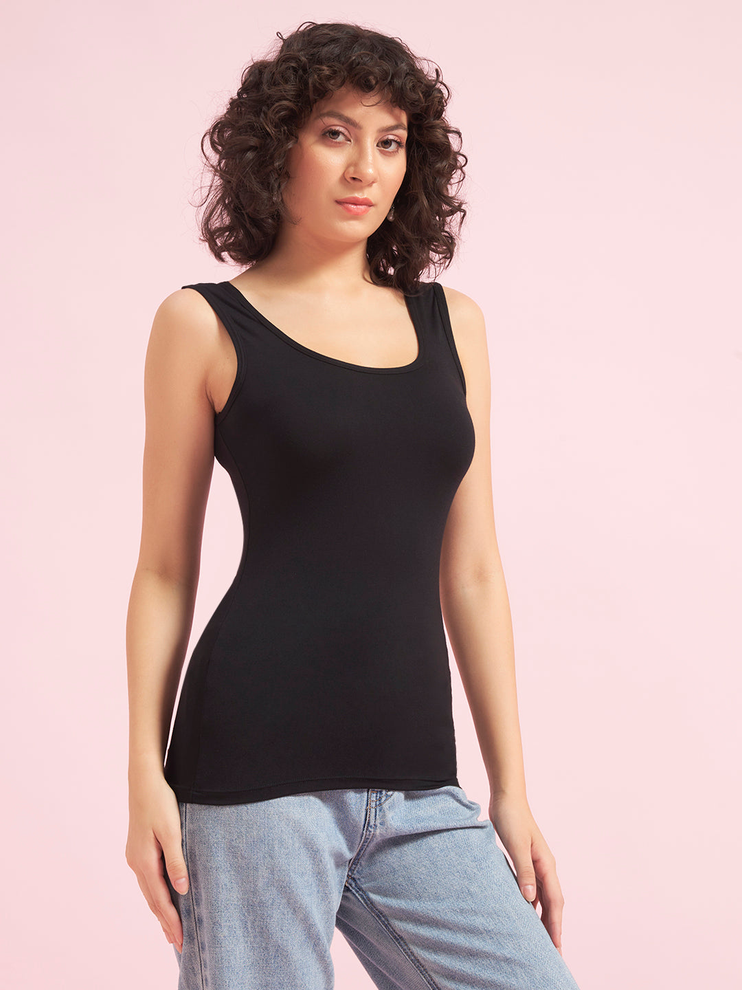 Effectinn Lingerie Women’s Sleeveless Camisole Tank Top | Soft Stretch Innerwear(TANK TOP)