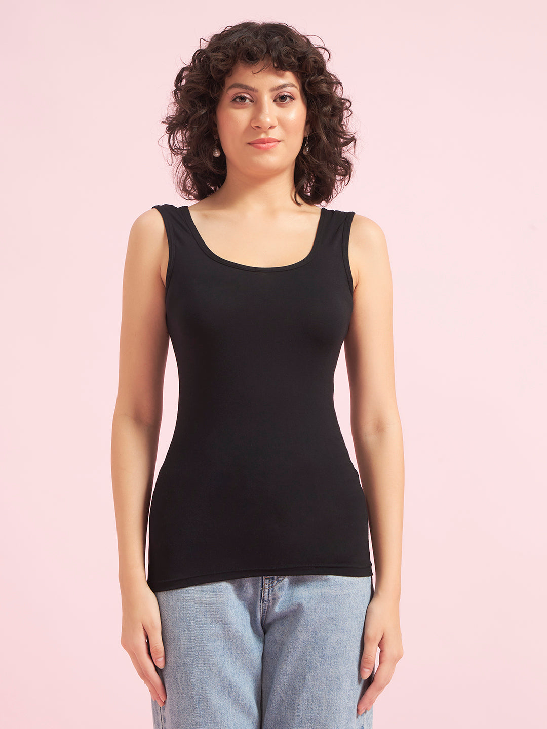 Effectinn Lingerie Women’s Sleeveless Camisole Tank Top | Soft Stretch Innerwear(TANK TOP)